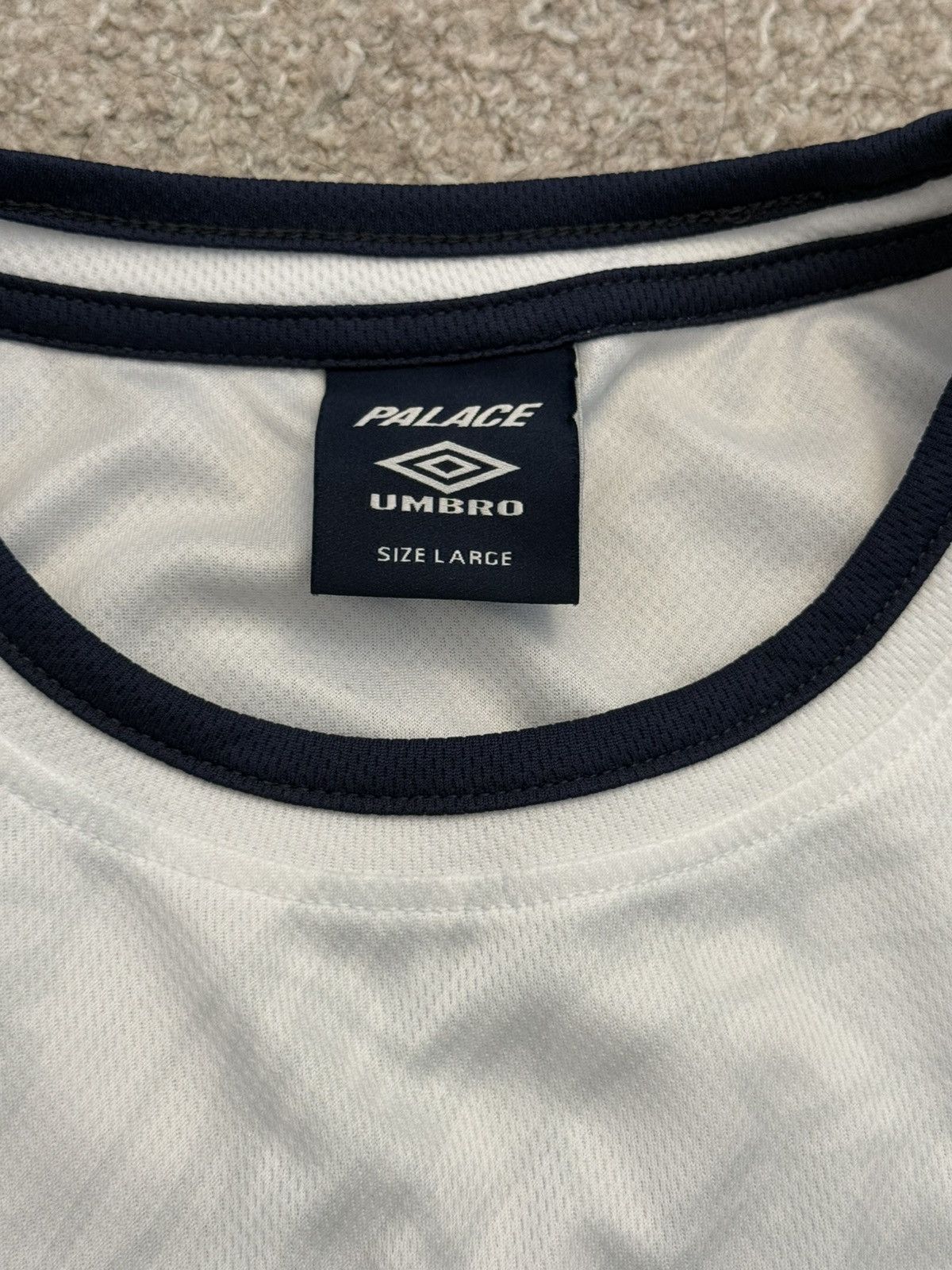 Palace × Umbro Palace x Umbro Home Shirt (White) Size US L / EU 52-54 / 3 - 6 Thumbnail