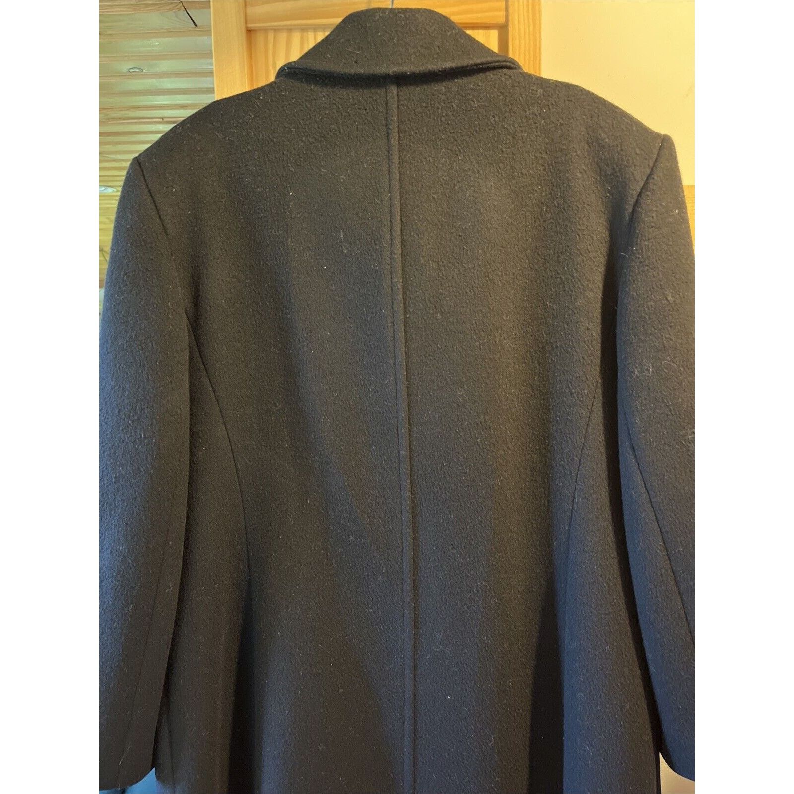 Pendleton Pendleton Vintage Womens Sz 10 Virgin Wool Black Trench Coat Size L / US 10 / IT 46 - 13 Thumbnail