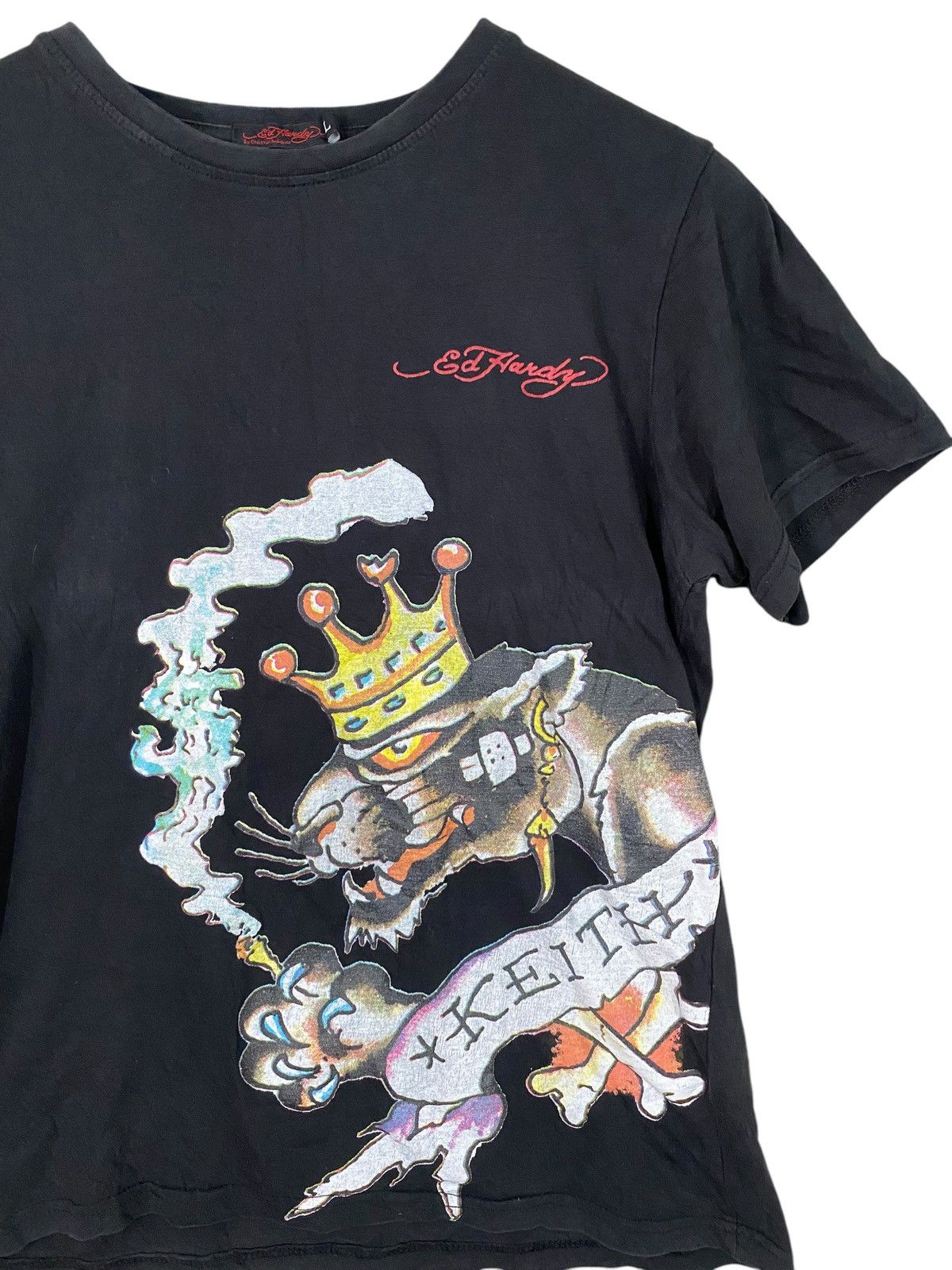 Christian Audigier × Ed Hardy Ed hardy keith king tiger tshirt size L women's Size L / US 10 / IT 46 - 3 Thumbnail