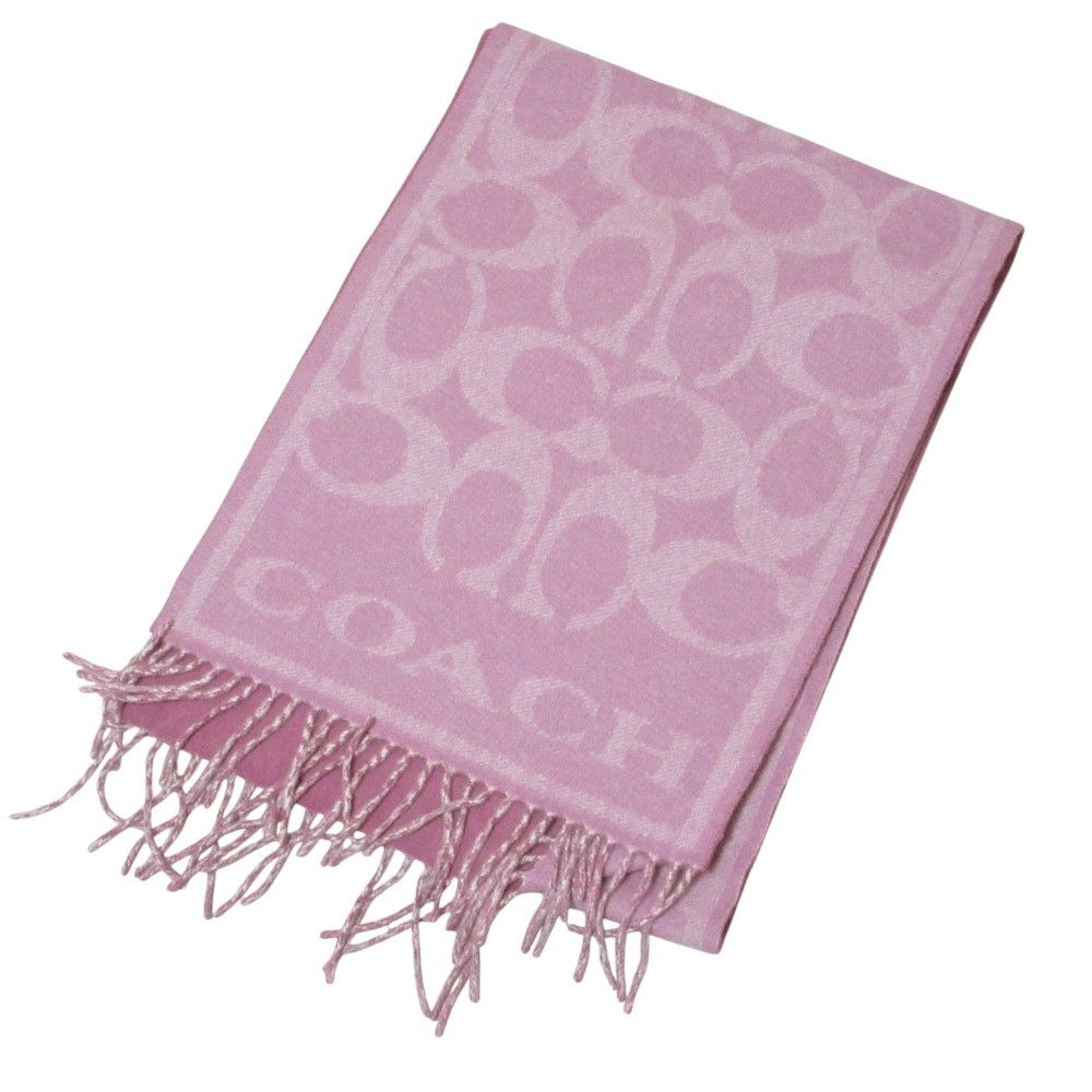 Coach Coach Coach Signature Cashmere Scarf Textile Scarf CB692 DUTY FREE for USA Size ONE SIZE - 1 Thumbnail