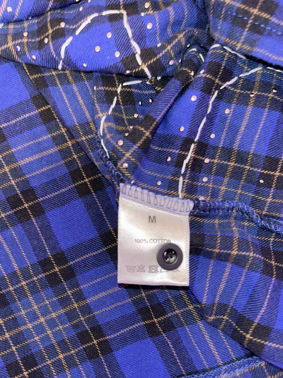 Vale Vale blue flannel , with rhinestone Size US M / EU 48-50 / 2 - 3 Thumbnail