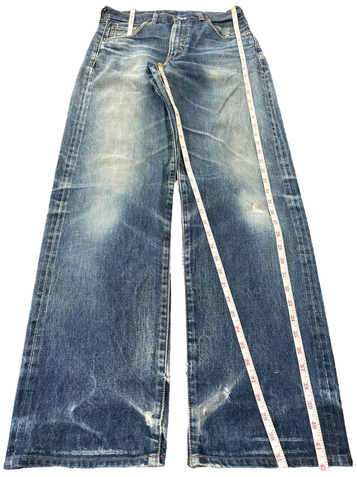 Levi's Vintage 80s Levi’s 502 Big E Selvedge Talon Baggy Jeans Size US 30 / EU 46 - 13 Thumbnail