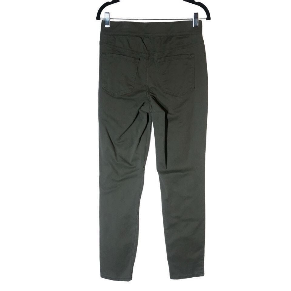Nine West Nine West Pull On Skinny Ankle Pants Size 6 Army Green Elast Size 28" / US 6 / IT 42 - 2 Thumbnail