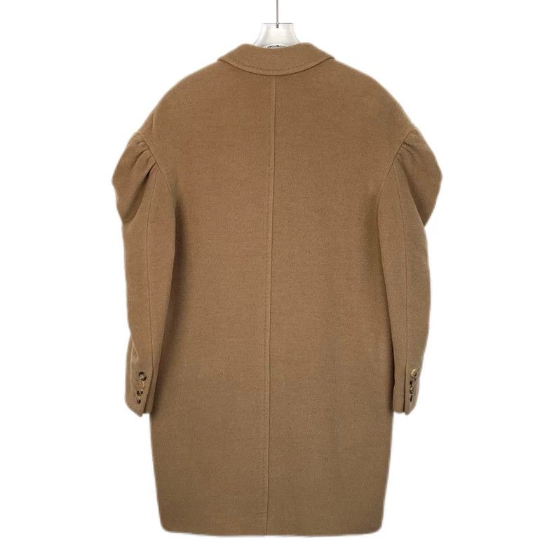 Max Mara Max Mara Brown camel hair lapel double-breasted puff sleev Size S / US 4 / IT 40 - 2 Thumbnail