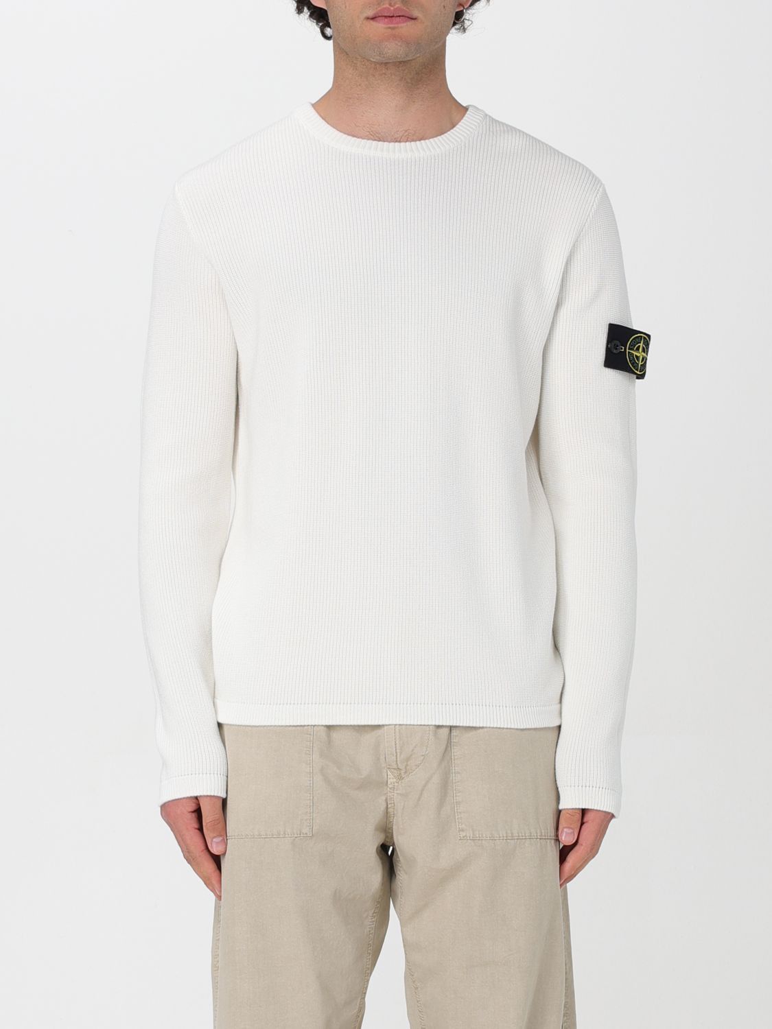 image of Stone Island Sweater Men White (Size Medium)