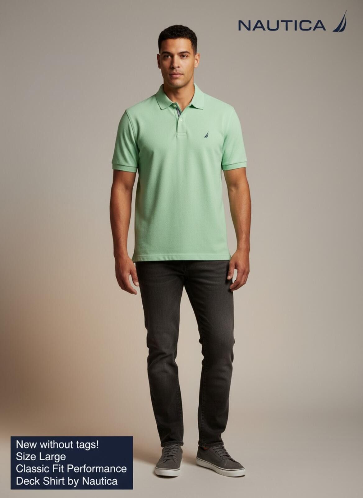 Nautica Nautica Classic Fit Performance Deck Polo Shirt Large Mint Size US L / EU 52-54 / 3 - 2 Thumbnail