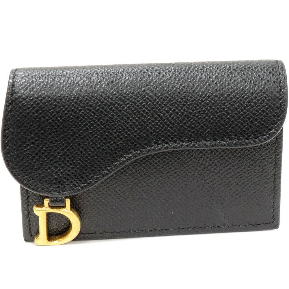 Dior Dior Dior Saddle Bloom Grained Calfskin Card Holder Leather Business card case S5611CBAA_M900 DUTY FREE for USA Size ONE SIZE - 1 Thumbnail