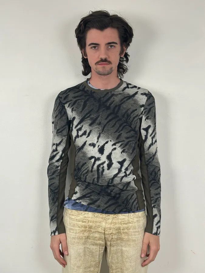 Roberto Cavalli Roberto Cavalli Grey Black Zebra Savage Longsleeve Size S / US 4 / IT 40 - 2 Thumbnail