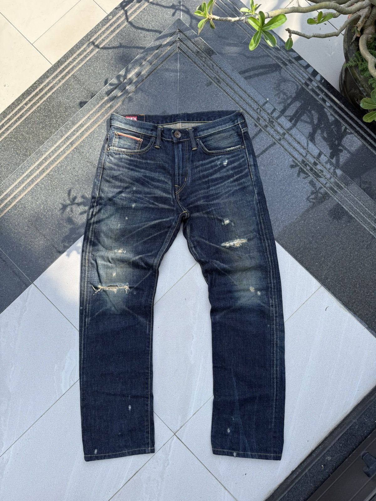 Edwin × Vintage 90’s EDWIN RARE JAPANESE BRAND RETRO Y2K POCKET LOGO DENIM Size US 29 - 7 Thumbnail