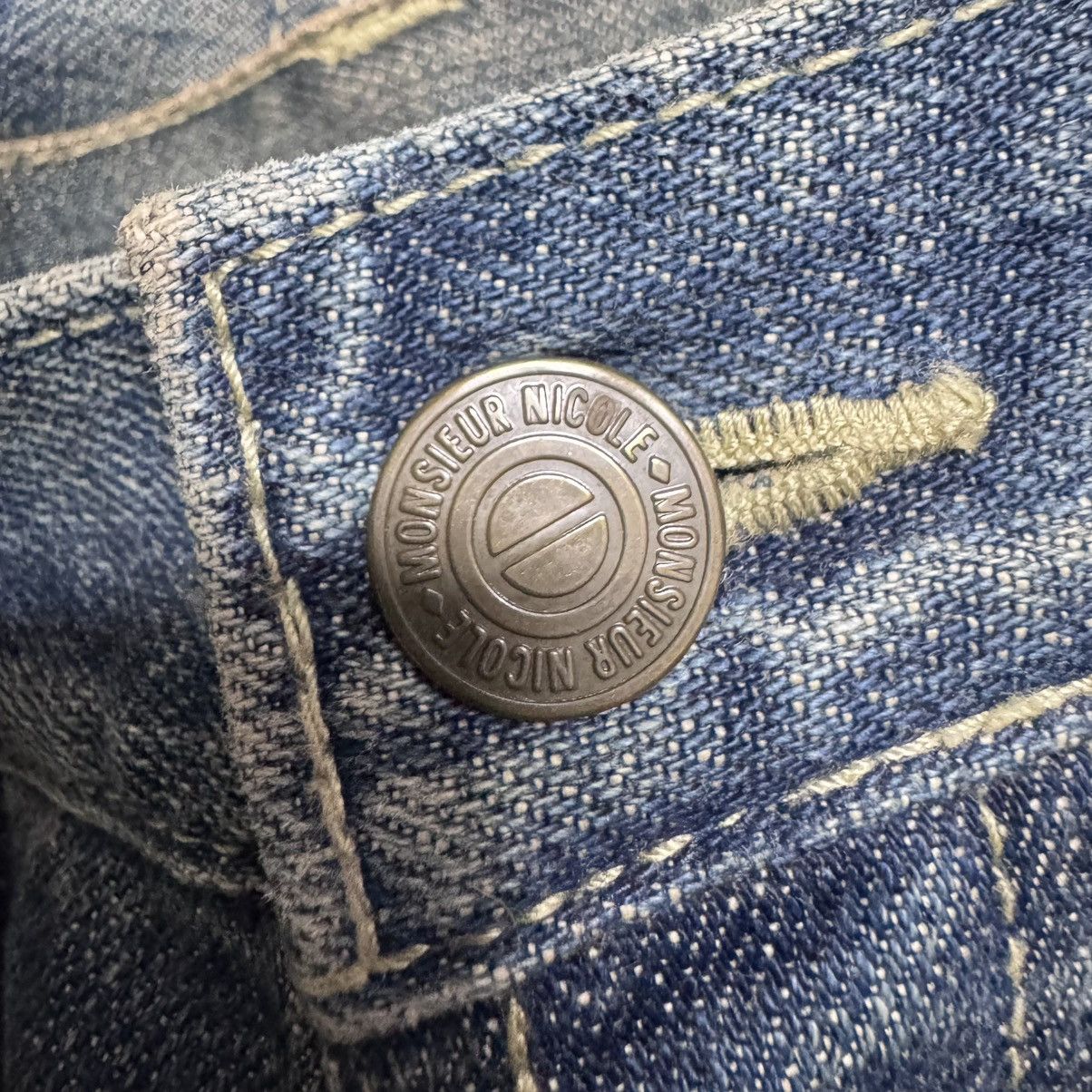 Nicole Club Monsieur Nicole Reconstructed Denim Jeans 20471120 Size US 31 - 12 Thumbnail