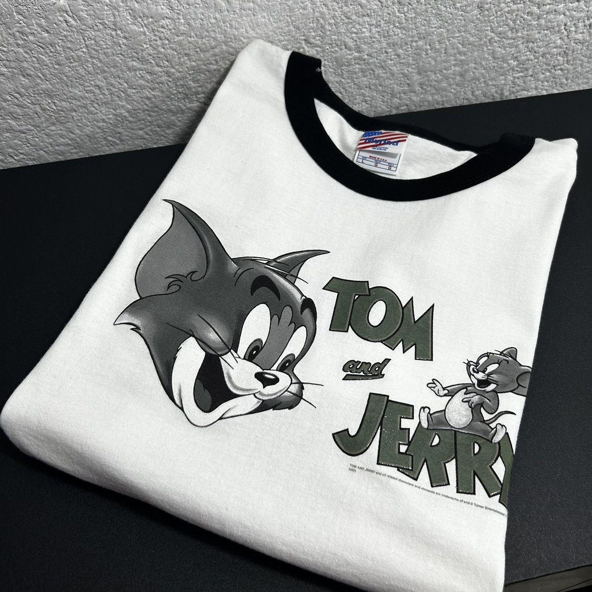 Cartoon Network × Vintage × Warner Bros Tom and Jerry 2002 Ringer Tee Size US L / EU 52-54 / 3 - 5 Thumbnail