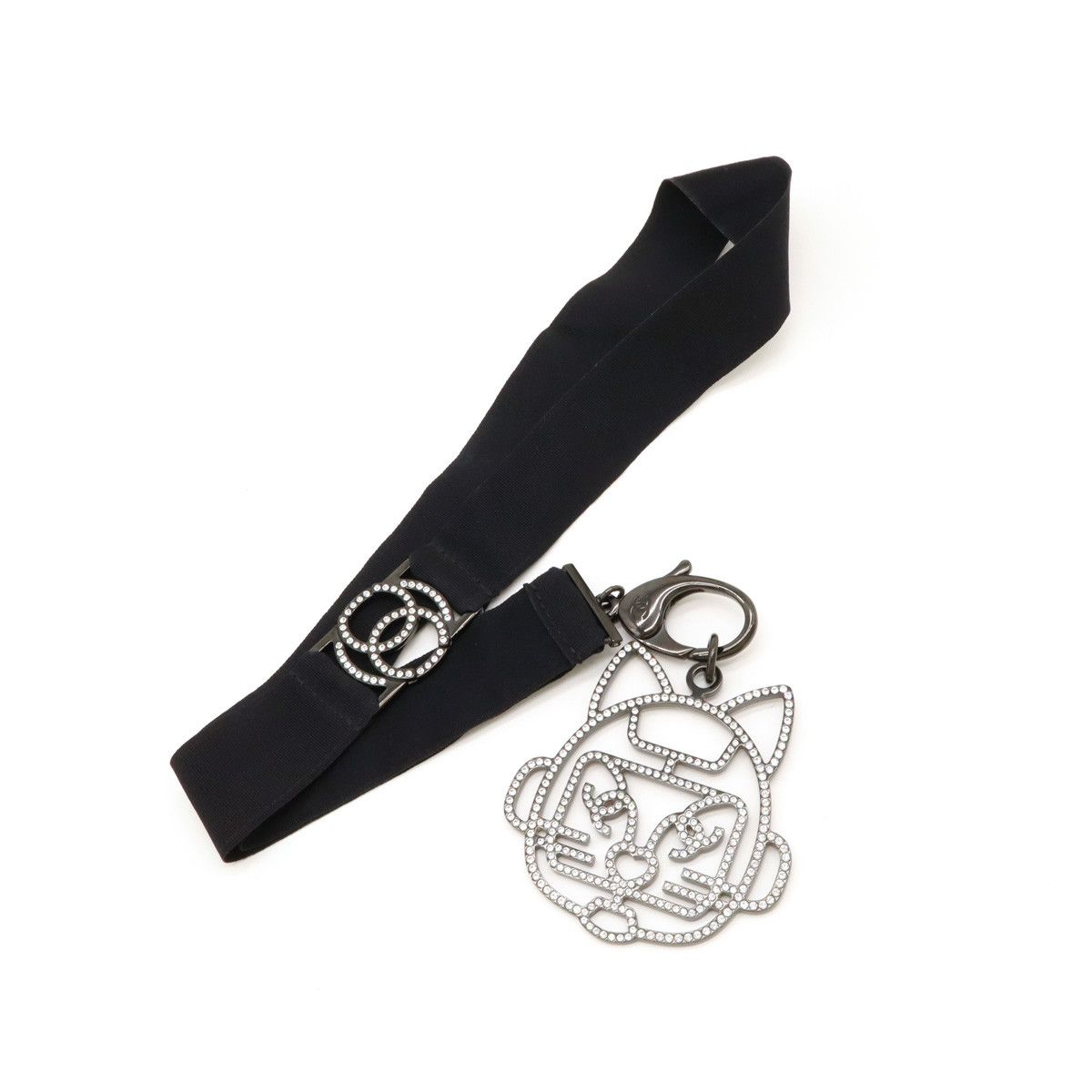 Chanel Chanel Chanel Robot Cat Metal Rhinestone Neck Strap Metal Other in Great Condition Size ONE SIZE - 1 Thumbnail