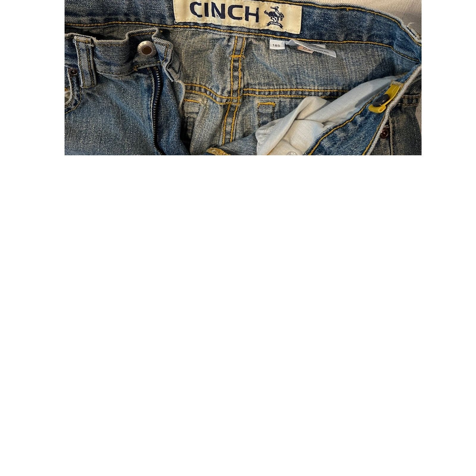 CINCH Cinch Boxy Relaxed Flared Leg Blue Jeans Womans 18S Size 40" / US 18 - 4 Thumbnail