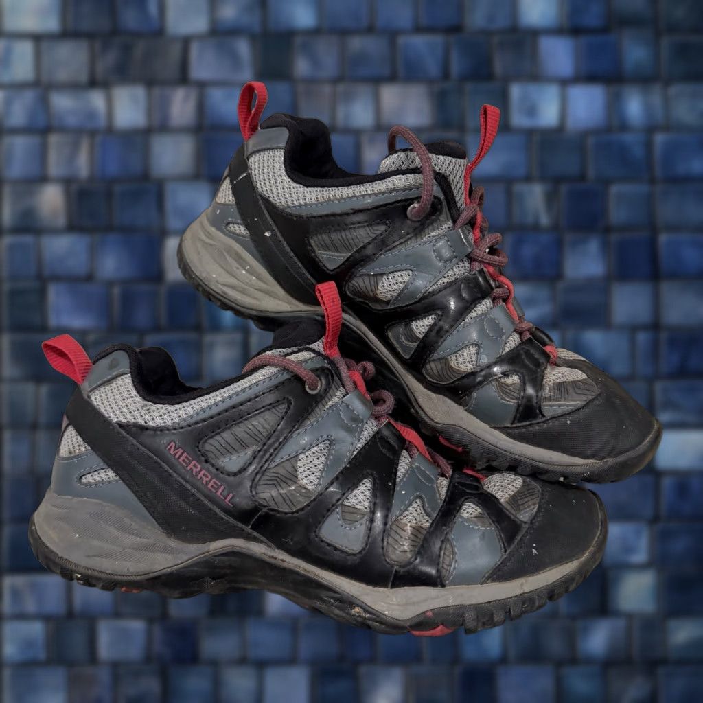 Merrell Merrell Siren Hex Q2 Hiking Boot Gray Black Ladies 8.5 Ankle Leather Rubber Distressed—Bootie Outdoor Sports Casual Travel Womens Size US 9 / IT 39 - 1 Thumbnail
