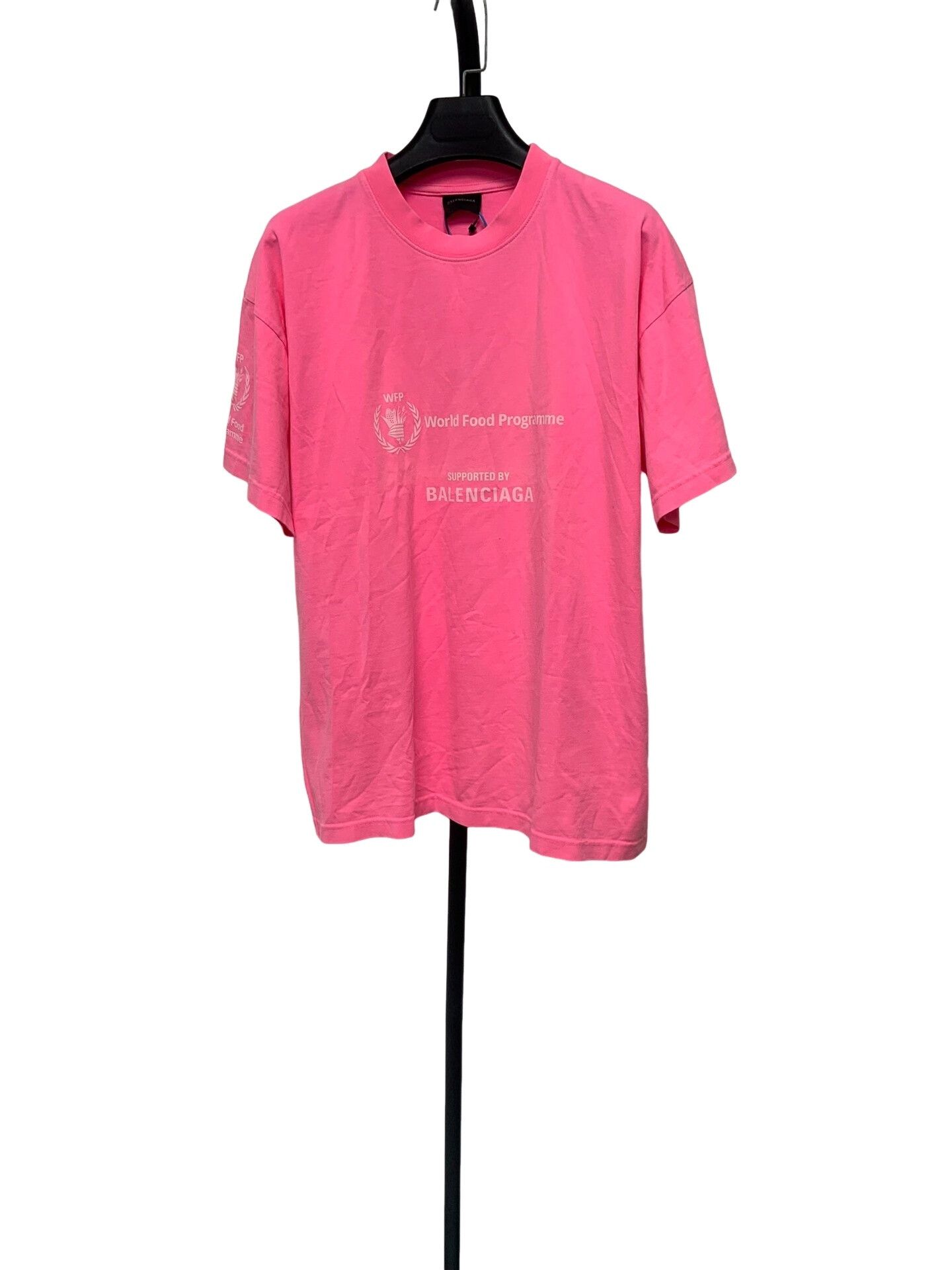 Balenciaga Balenciaga WFP Print T-Shirt Pink M Size US M / EU 48-50 / 2 - 1 Thumbnail