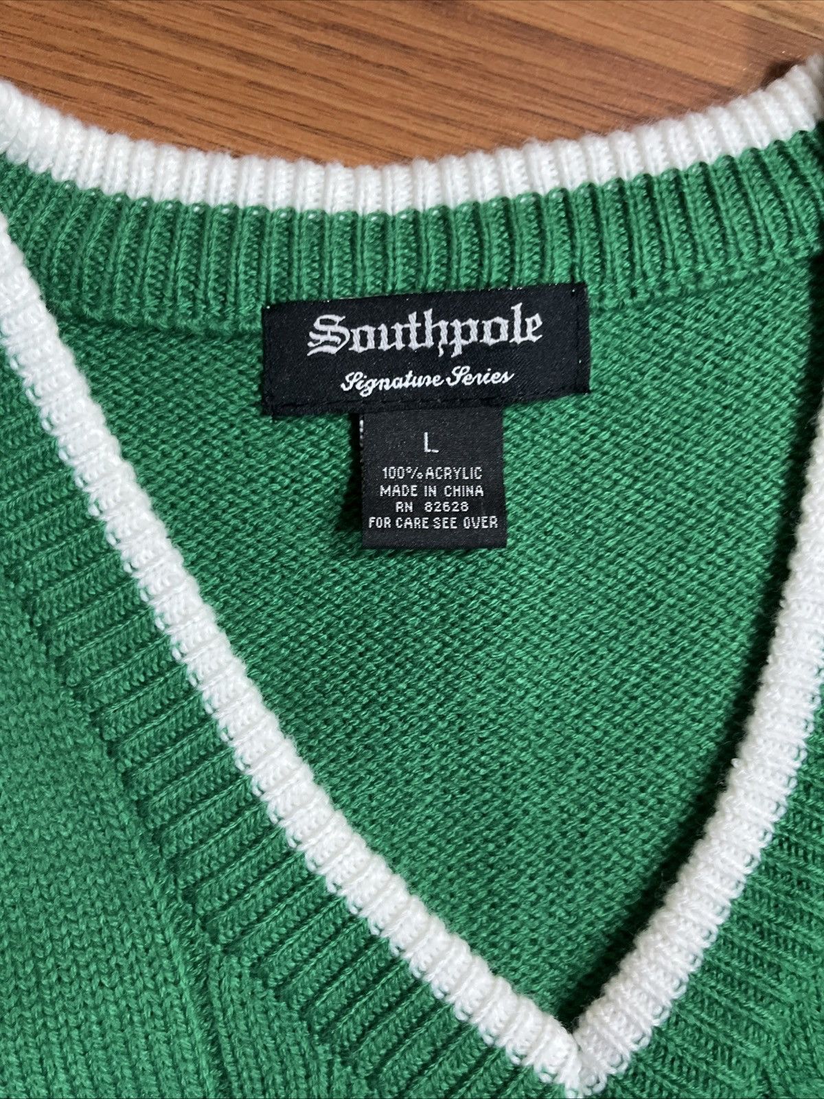 Southpole South pole green wool cedt Size US L / EU 52-54 / 3 - 3 Thumbnail