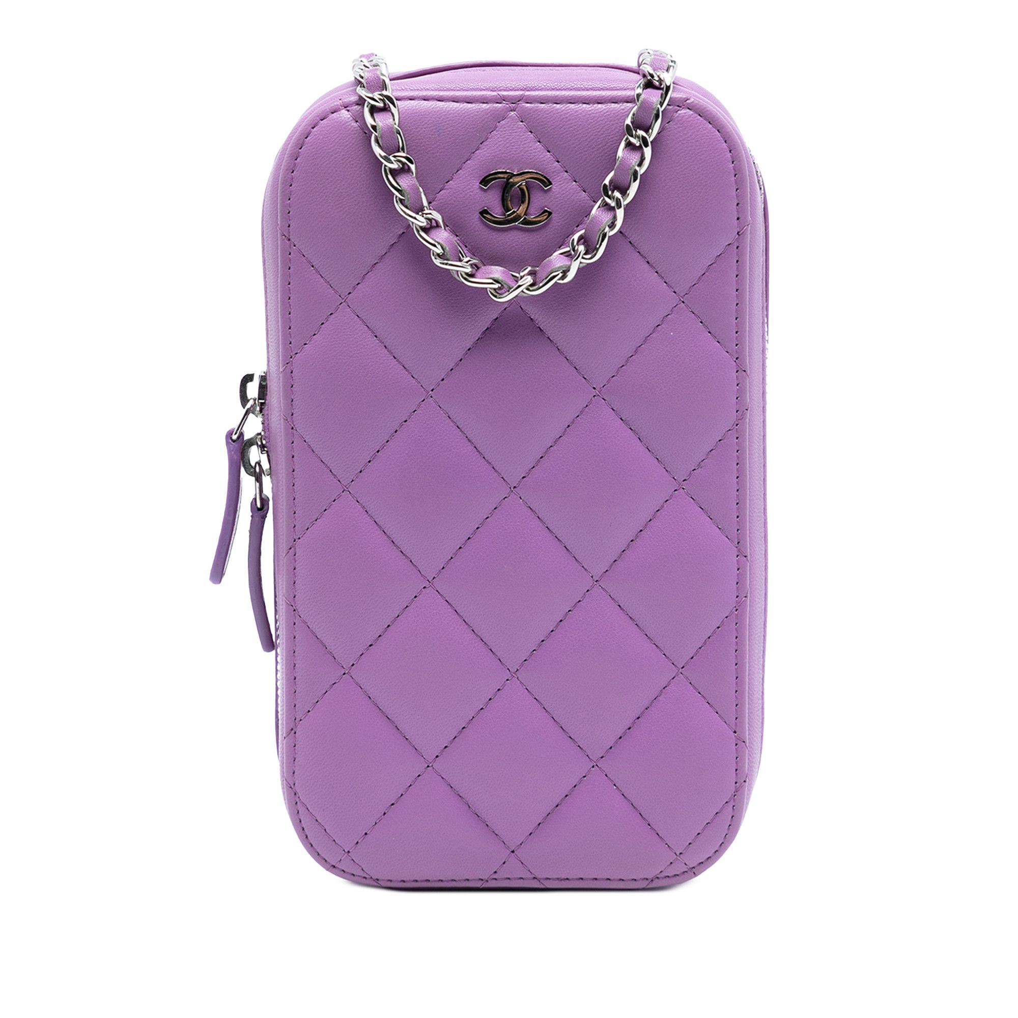 Chanel Chanel CC Quilted Lambskin Zip Phone Case Size ONE SIZE - 1 Thumbnail