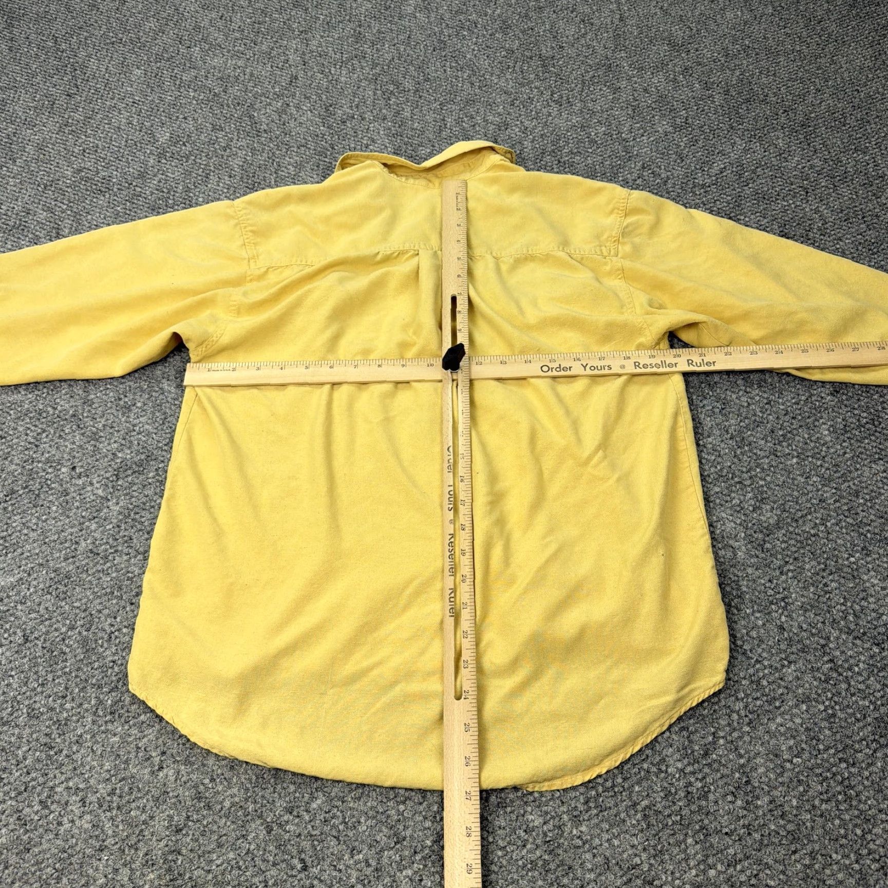 Vintage VINTAGE New York Studio Shirt Womens Small Yellow 100% Silk Button Front Utility Top Size S / US 4 / IT 40 - 6 Thumbnail