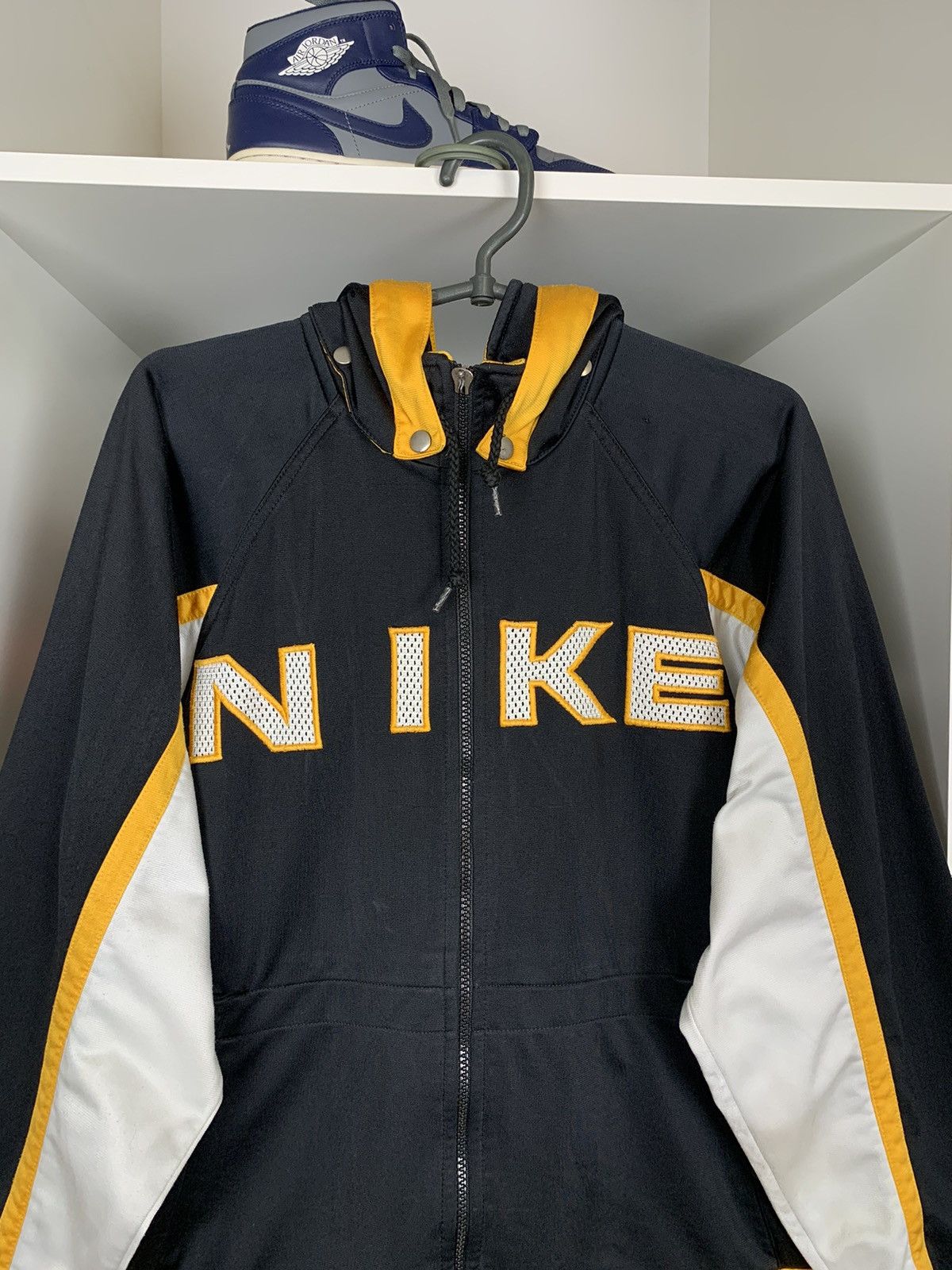 Vintage Vintage Nike Big Logo Zip Hoodie Size US XS / EU 42 / 0 - 2 Thumbnail