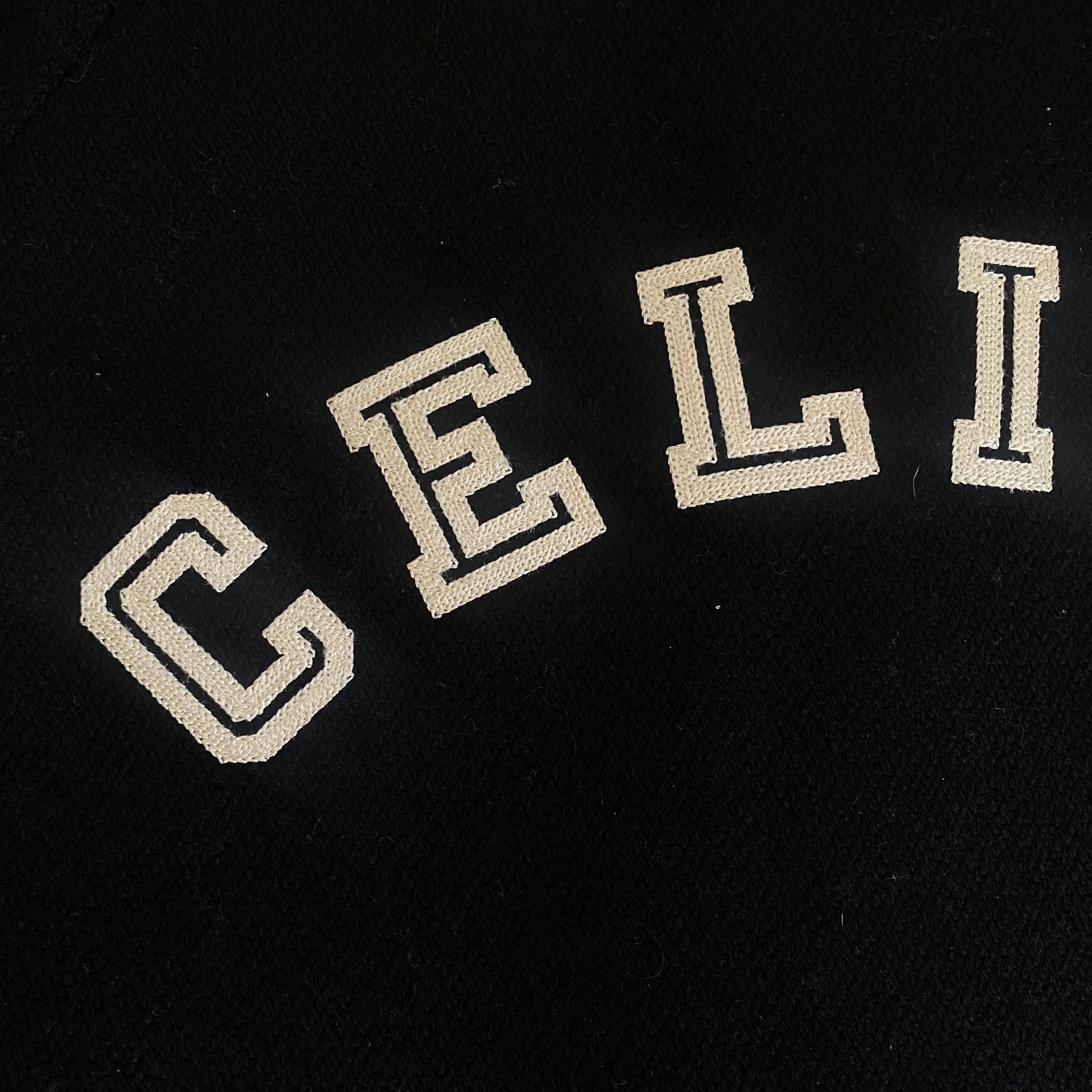 Celine Celine Teddy Jacket Black Textured Wool Varsity Prep 54 Size US L / EU 52-54 / 3 - 13 Thumbnail