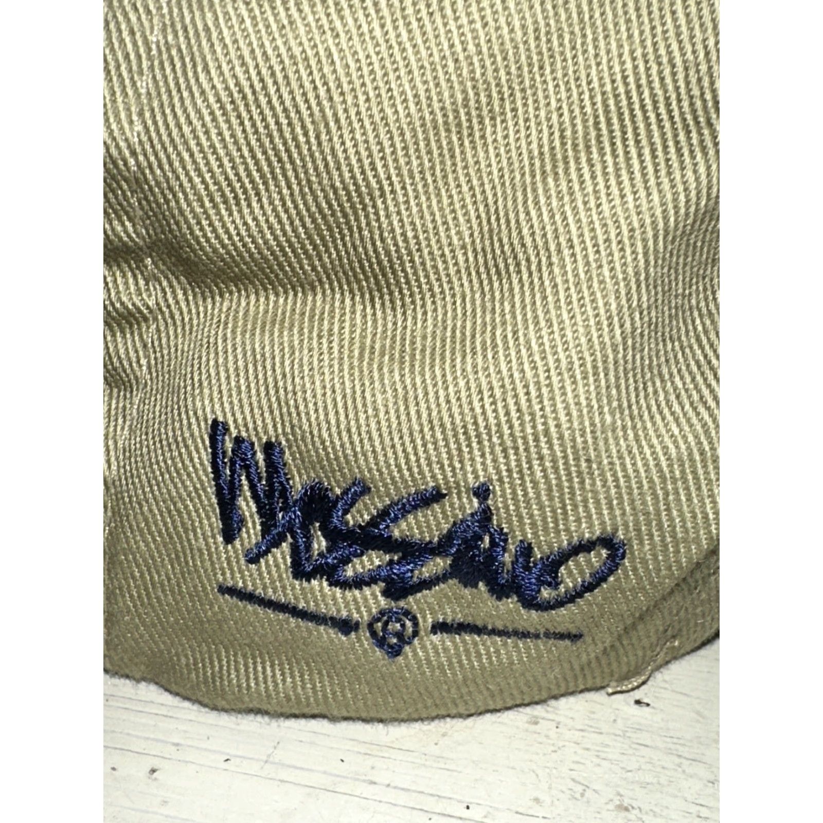 Mossimo VINTAGE Mossimo Baseball Hat Men One Size Tan Leather Snap Back 1990s Size ONE SIZE - 3 Thumbnail