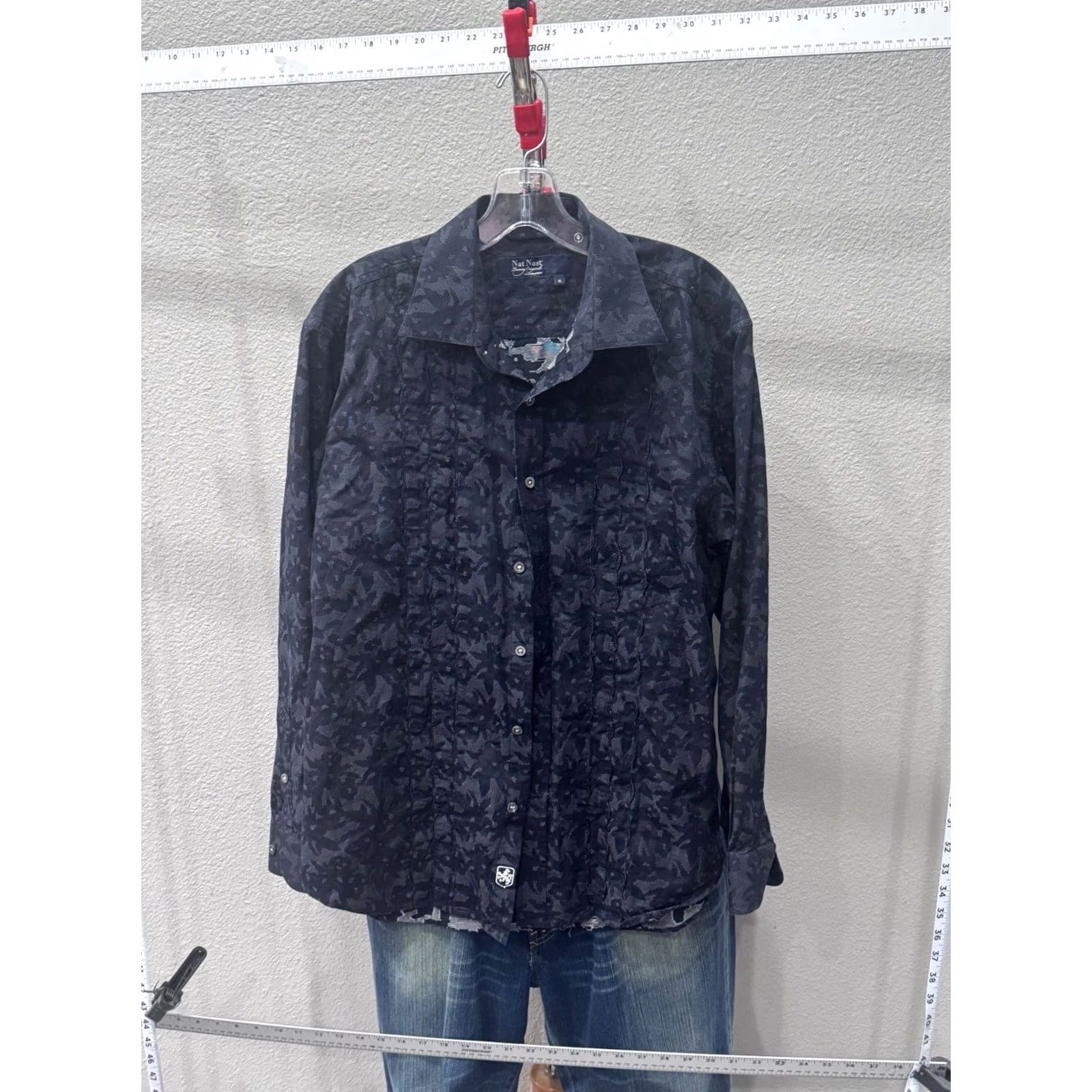 Nat Nast Nat Nast Floral LONG SLEEVE SHIRT Medium M Multicolor Men Shirts Size US M / EU 48-50 / 2 - 2 Thumbnail