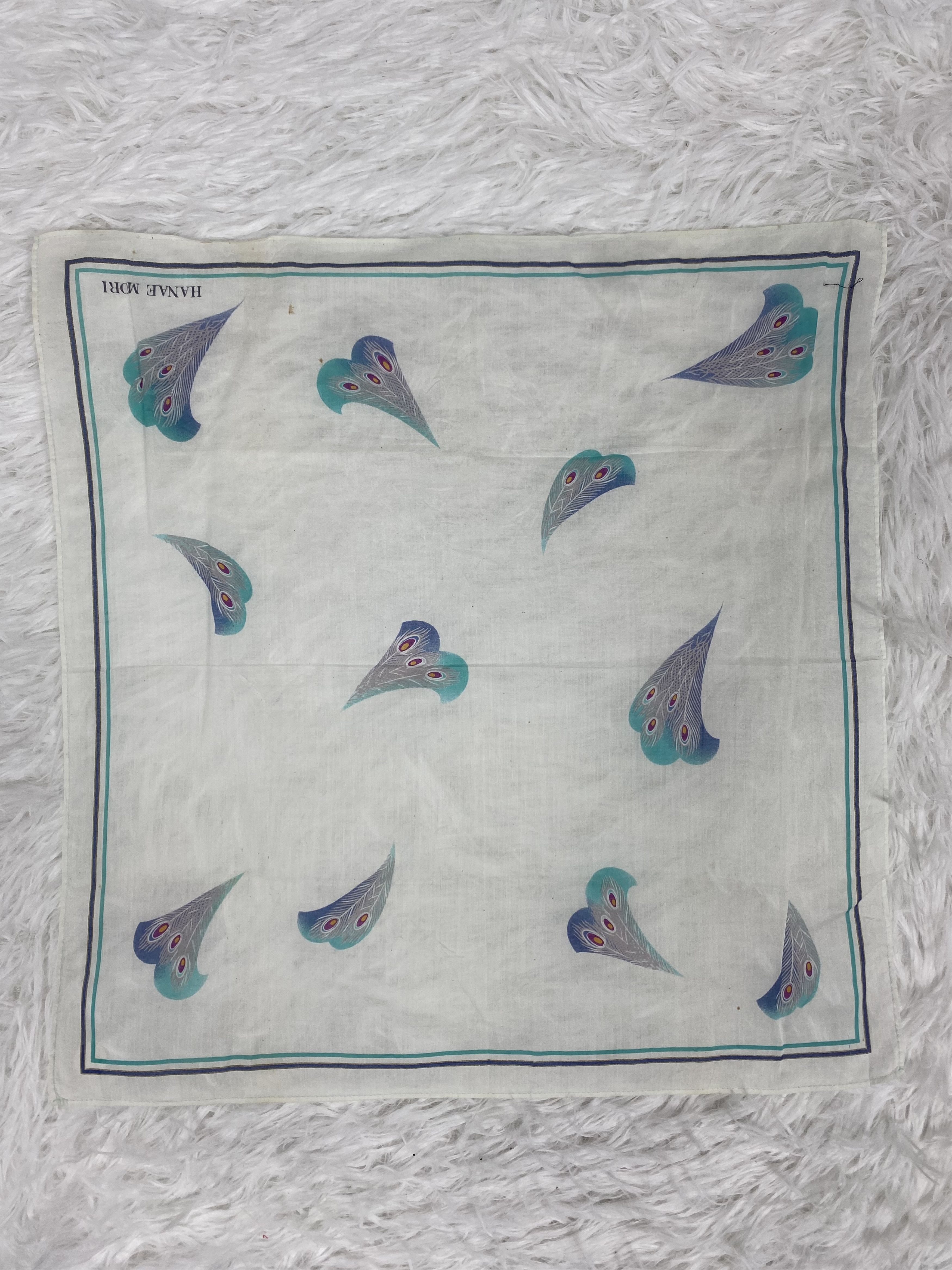 Hanae Mori Vintage Hanae Mori Handkerchief PH0027 Size ONE SIZE - 4 Thumbnail