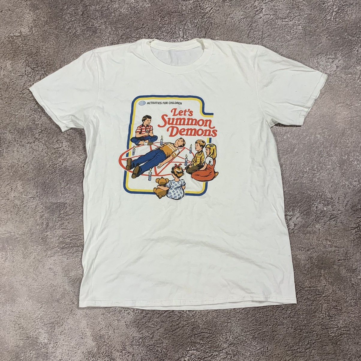 Vintage Vintage 90s Summon Demons Graphic Tee Y2K Humor Streetwear M Size US M / EU 48-50 / 2 - 1 Thumbnail