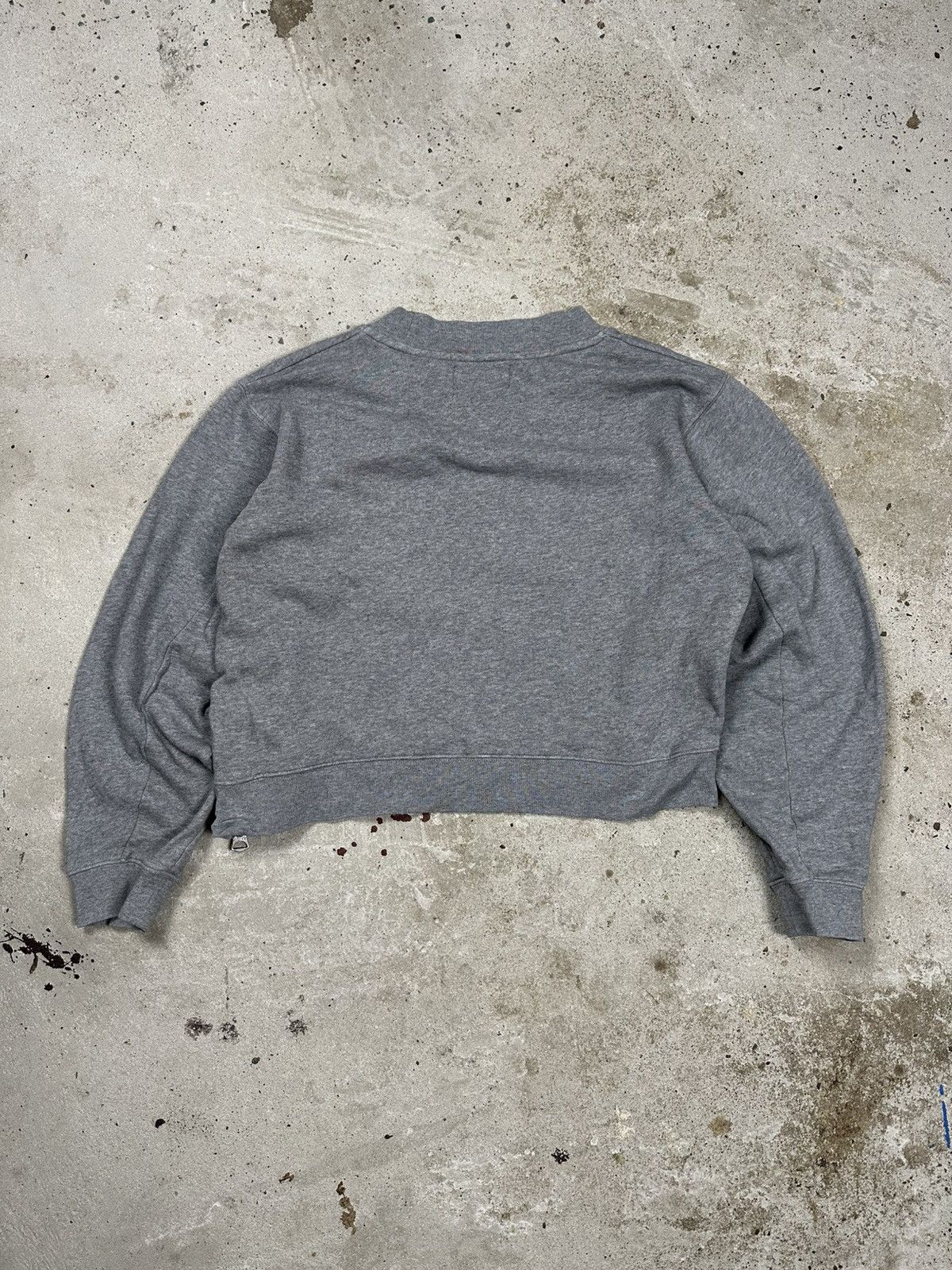 Acne Studios Acne Studios Bird Z Fleece PSS14 Cropped Crewneck Zipper Size S / US 4 / IT 40 - 2 Thumbnail