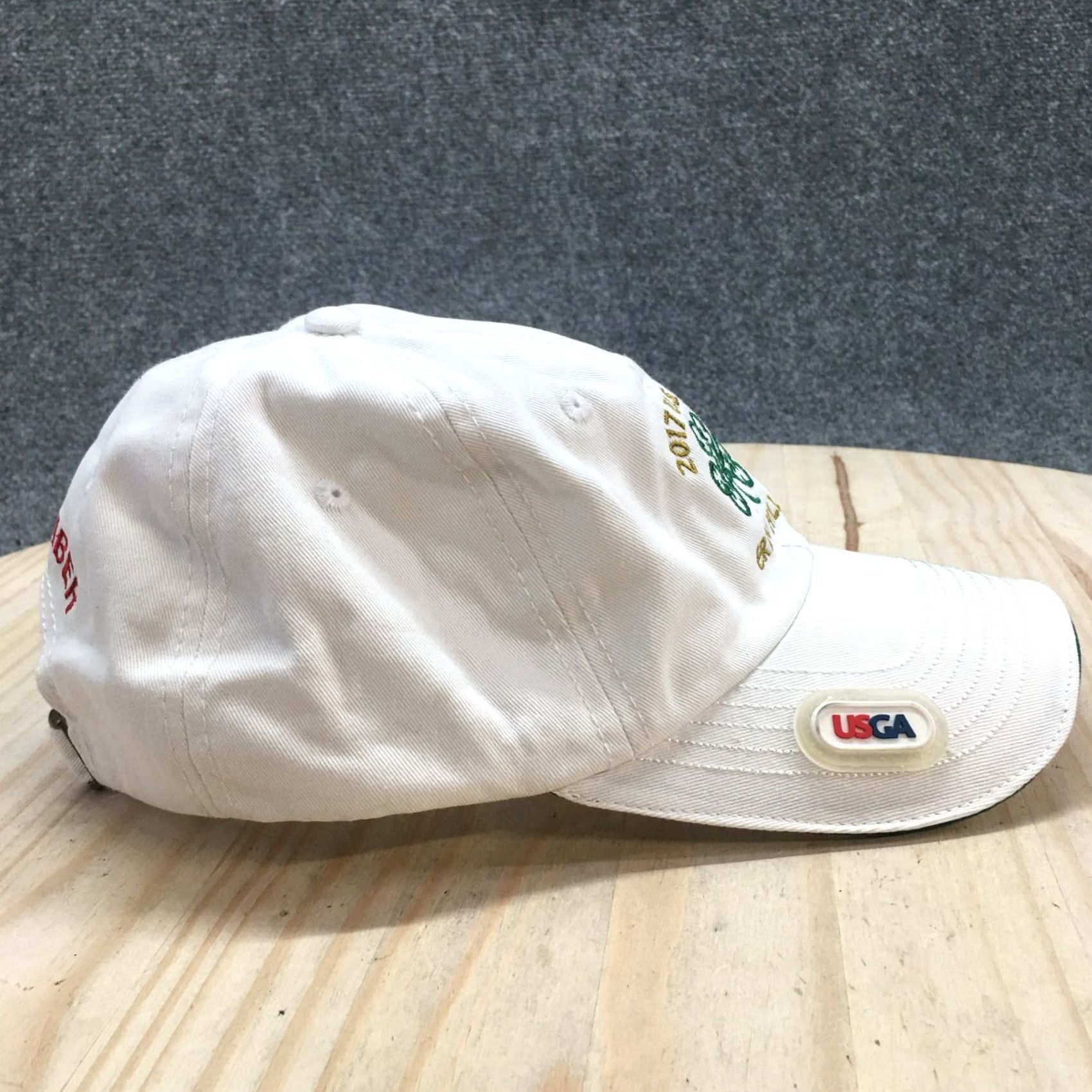 Vintage USGA Baseball Cap Hat Mens White OS Adjustable Cotton 2017 Erin Hills US Open Baseball Cap Mens White OS Adjustable Cotton Size ONE SIZE - 5 Thumbnail