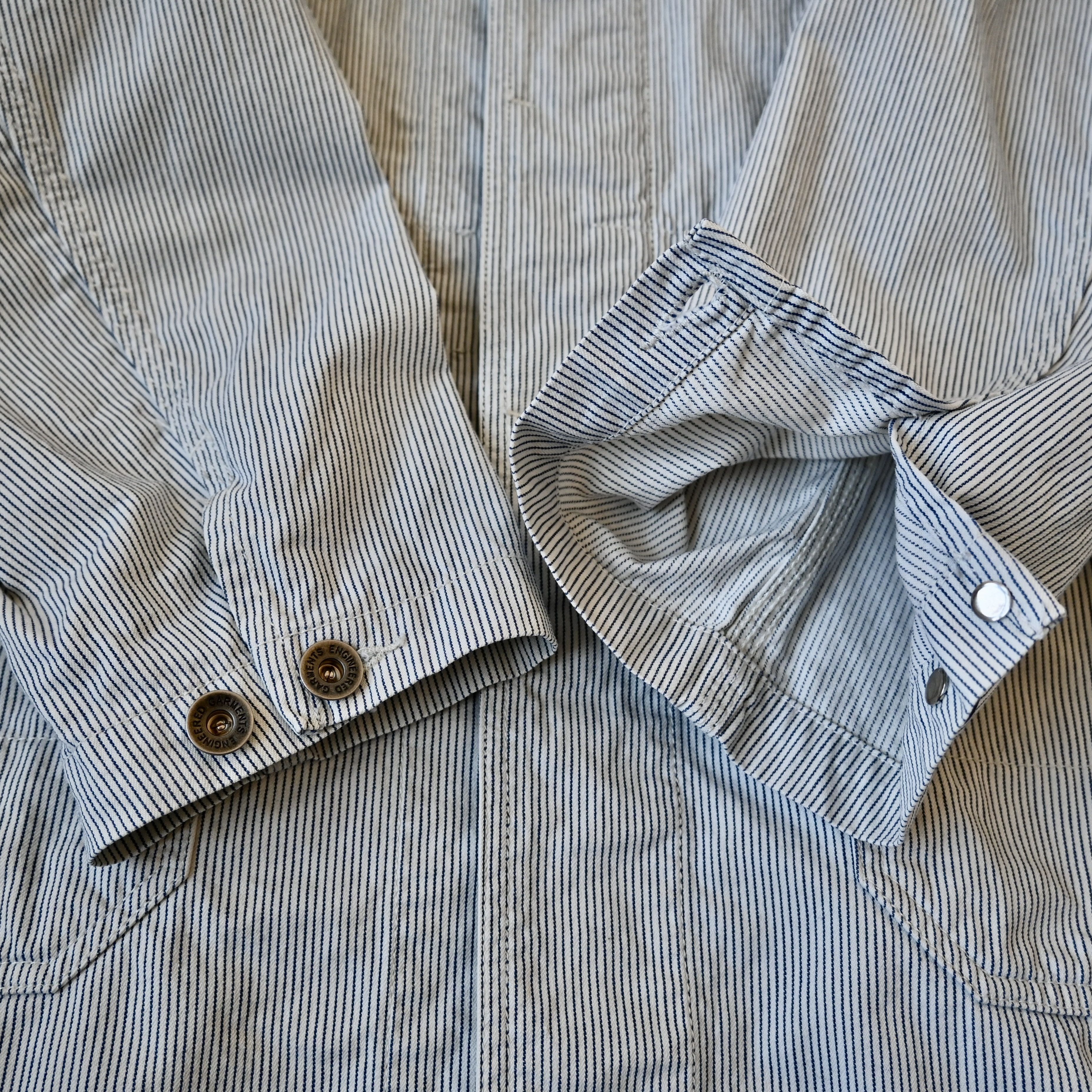 Engineered Garments VTG 2000s Engineered Garments hickory twill "Shop Coat" Size US S / EU 44-46 / 1 - 8 Thumbnail