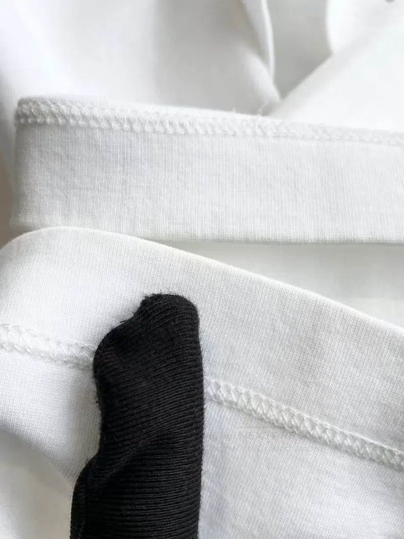 Loewe Loewe Cotton Short Logo Printed White Short Sleeve Size L / US 10 / IT 46 - 6 Thumbnail