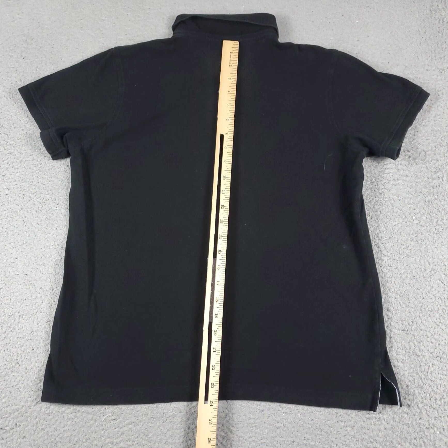 Tommy Hilfiger Tommy Hilfiger Polo Shirt Womens Large Black Casual Short Sleeve Ladies Size L / US 10 / IT 46 - 3 Thumbnail