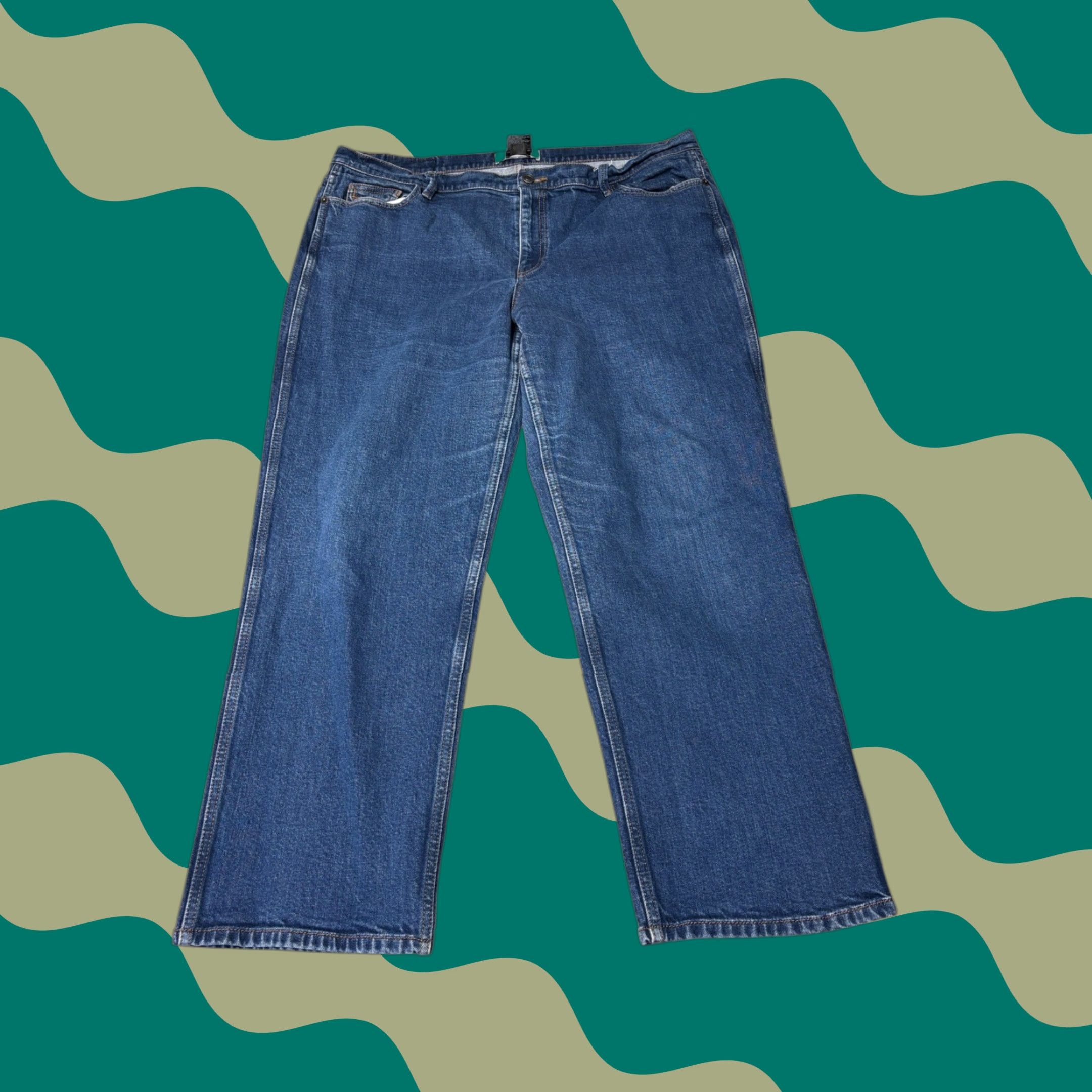 Denime Lafayette 148 New York Watts Straight Leg Jeans Blue Denim 34 26.5 5-Pocket Womens Jeans Comfort Stretch High Rise Colonial Blue (Medium) Denim Size 24" / US 00 / IT 34 - 1 Thumbnail