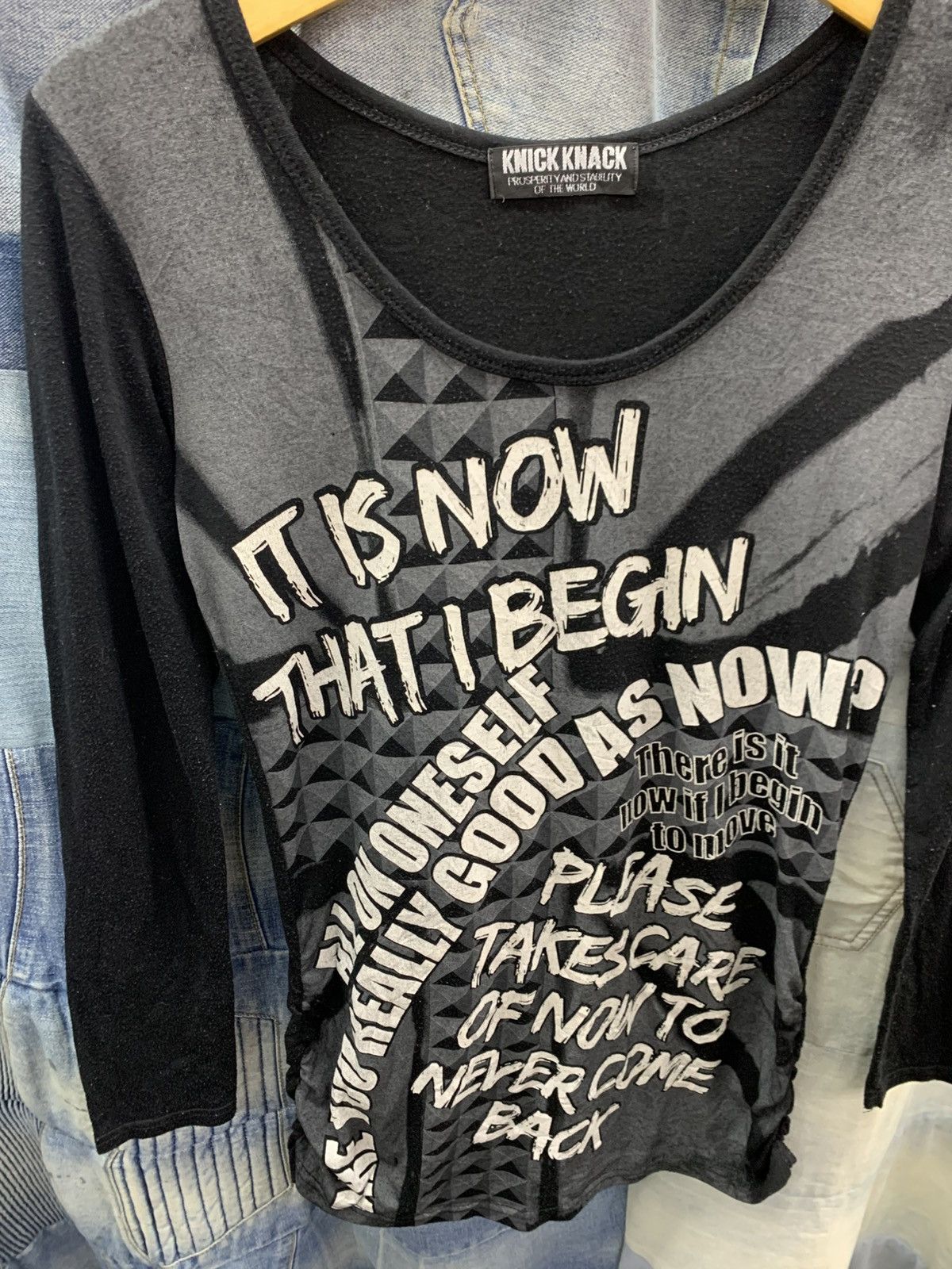 If Six Was Nine × Japanese Brand × Le Grande Bleu (L.G.B.) undefined 2000s y2k grunge longsleeve knick knack Size US M / EU 48-50 / 2 - 5 Thumbnail