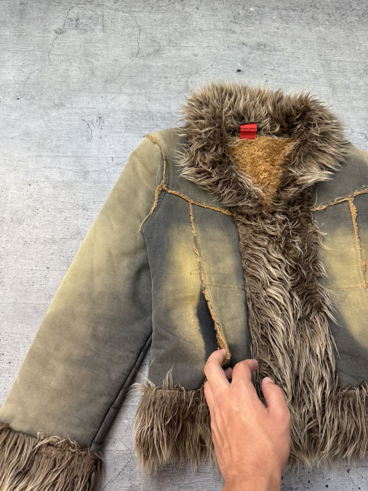 If Six Was Nine Japan fur faux jeans jacket IfSixWasNine LGB style VTG Size L / US 10 / IT 46 - 3 Thumbnail