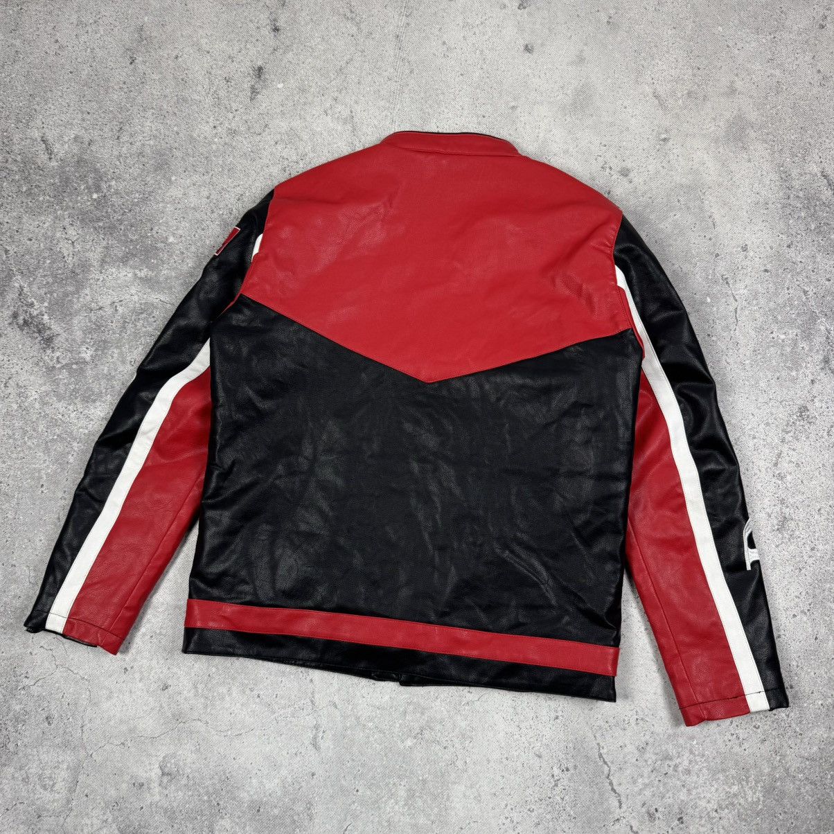 Vintage Racing Moto Formula 1 Leather Jacket Ferrari F-1 Mercedes Size US M / EU 48-50 / 2 - 10 Thumbnail
