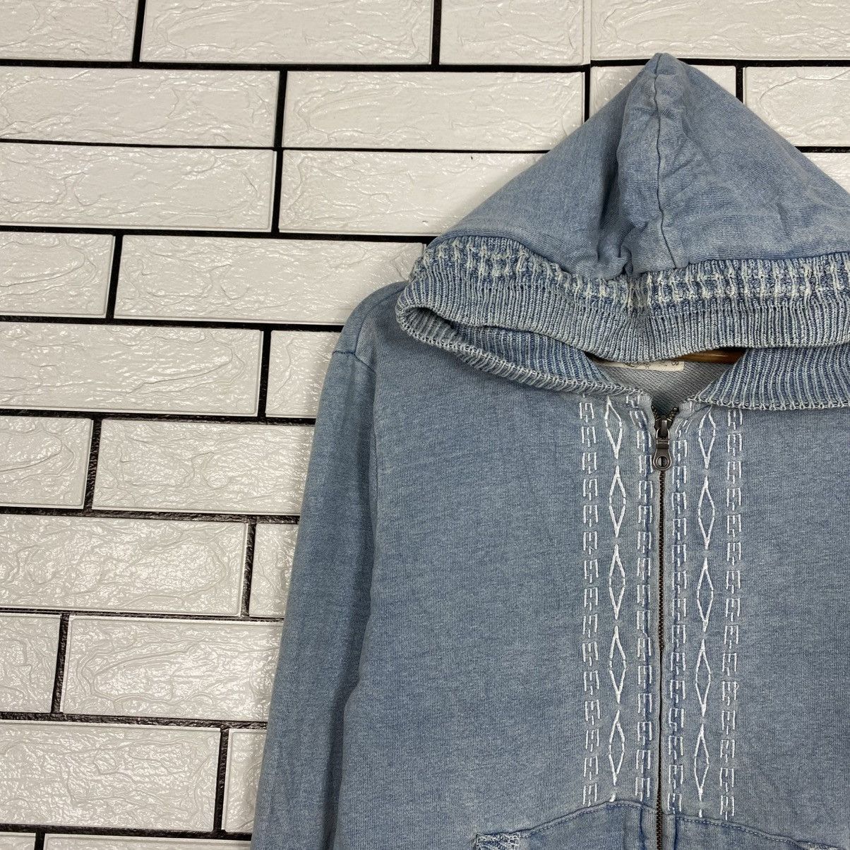 Japanese Brand Indigo Zipper Denim Sweater Japan Issey Miyake Size US M / EU 48-50 / 2 - 8 Thumbnail