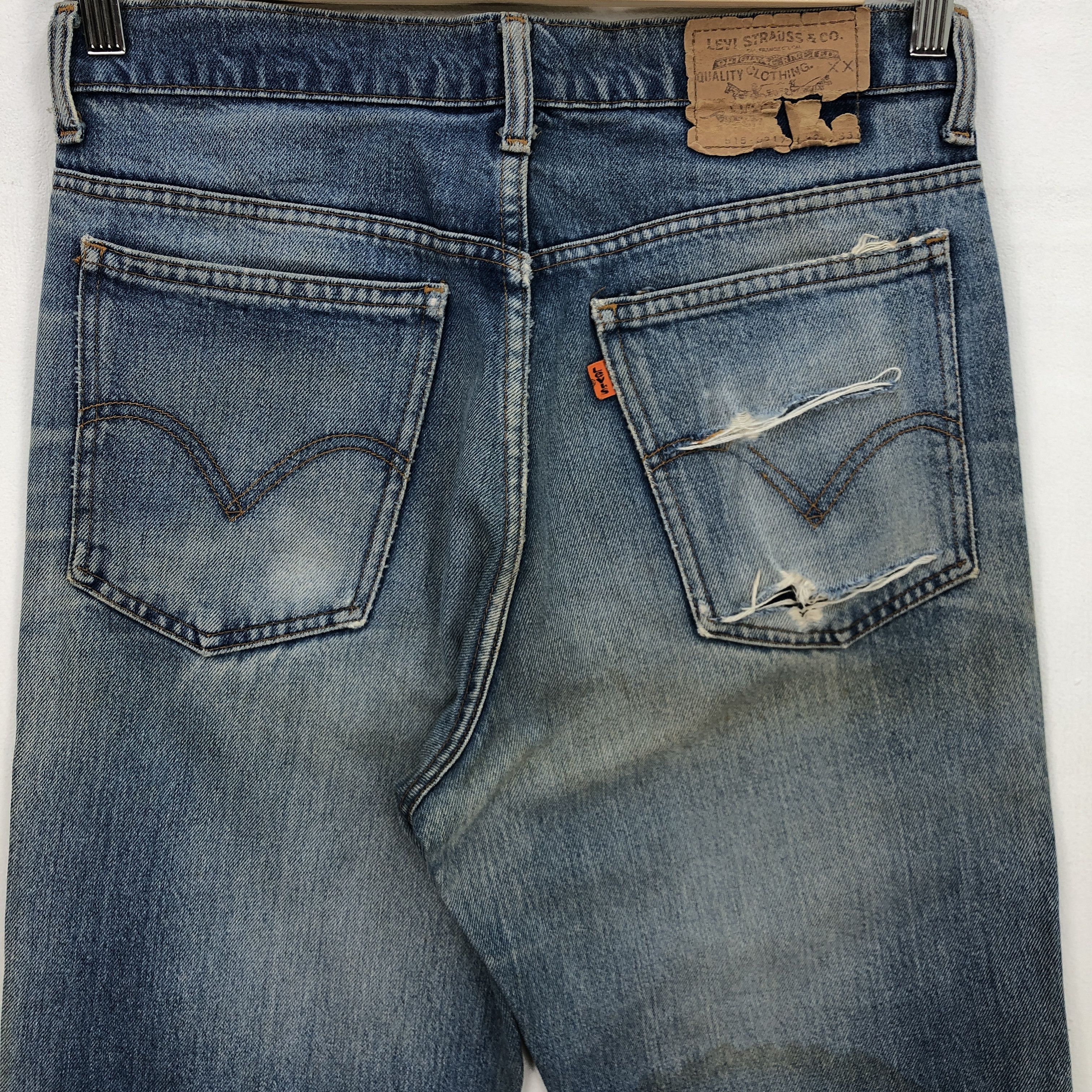 Levi's Vintage 80s Levis Distressed Jeans Levis 515 Stonewash Denim Size US 30 / EU 46 - 4 Thumbnail
