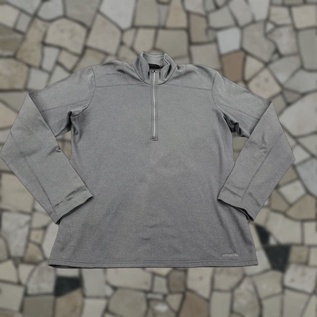 Patagonia VINTAGE Patagonia Sweater Men Medium Gray 1/4 Zip Fleece Pullover Hiking Outdoor Pullover Knit 1/4 Zip Gray Men Size US L / EU 52-54 / 3 - 1 Thumbnail