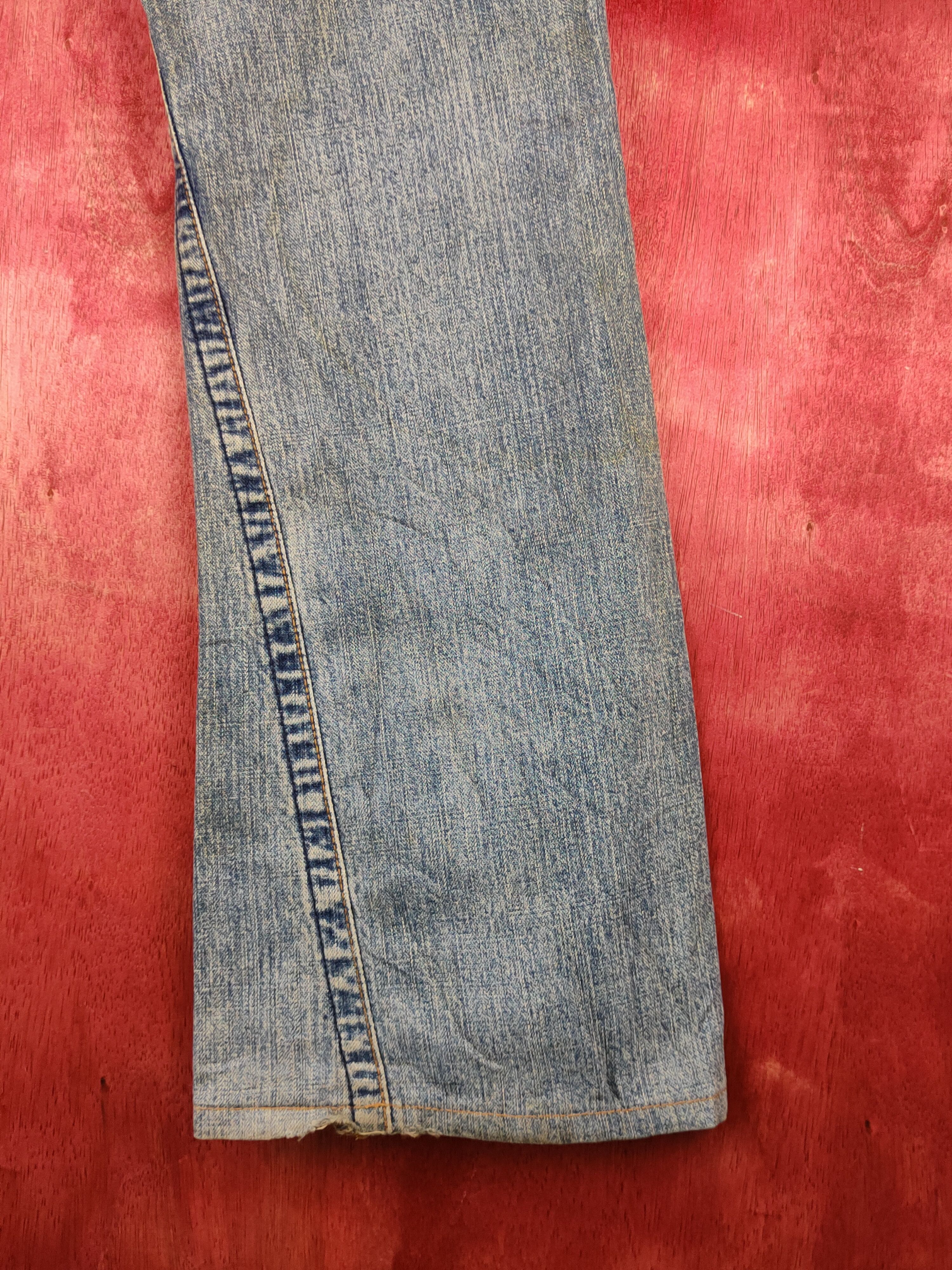 Japanese Brand Peace on Mars Faded bootcut Distressed ripped Denim #S1525 Size 30" / US 8 / IT 44 - 14 Thumbnail
