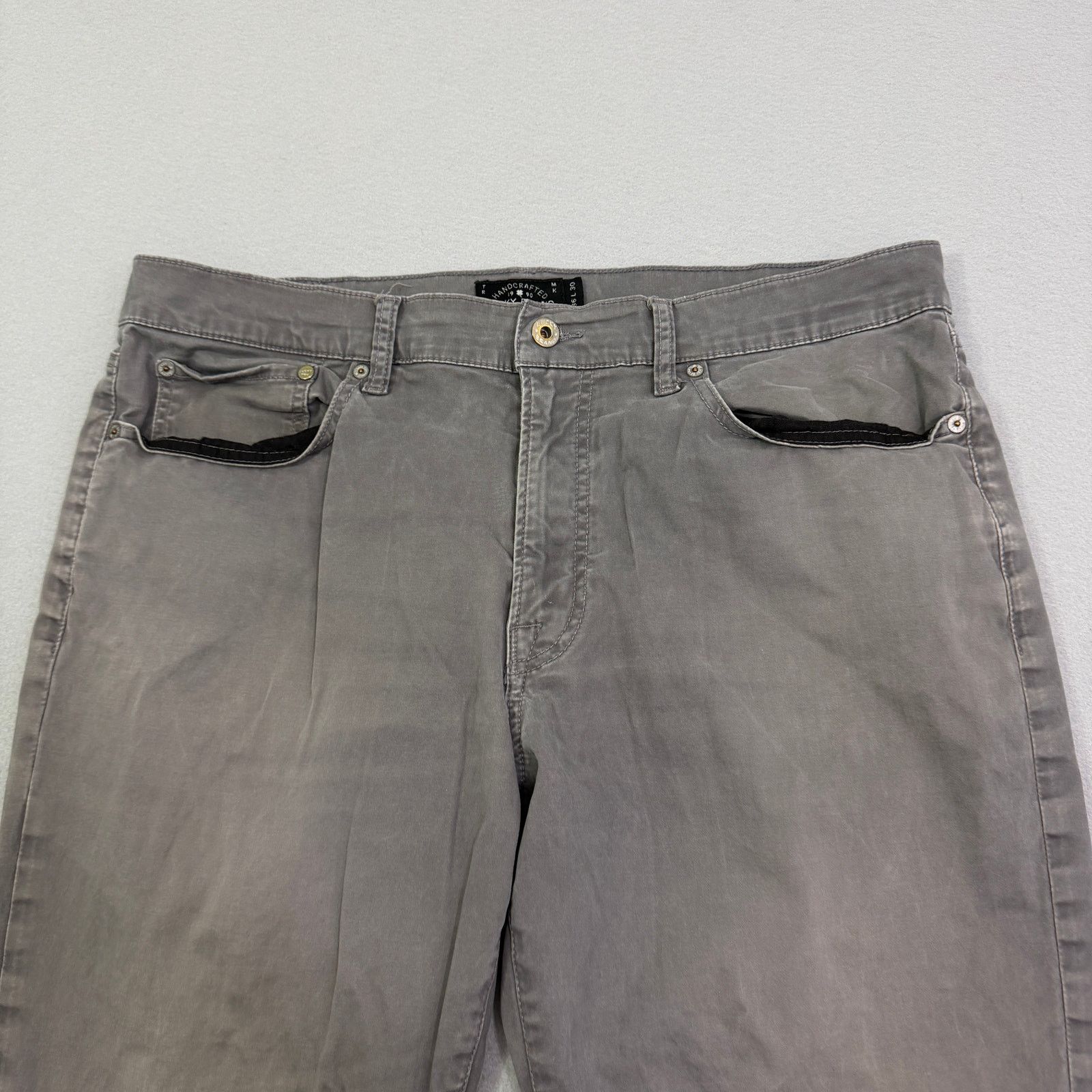 Lucky Brand Lucky Brand 121 Heritage Slim Jeans Men's 36x30 Gray Faded Size US 36 / EU 52 - 3 Thumbnail