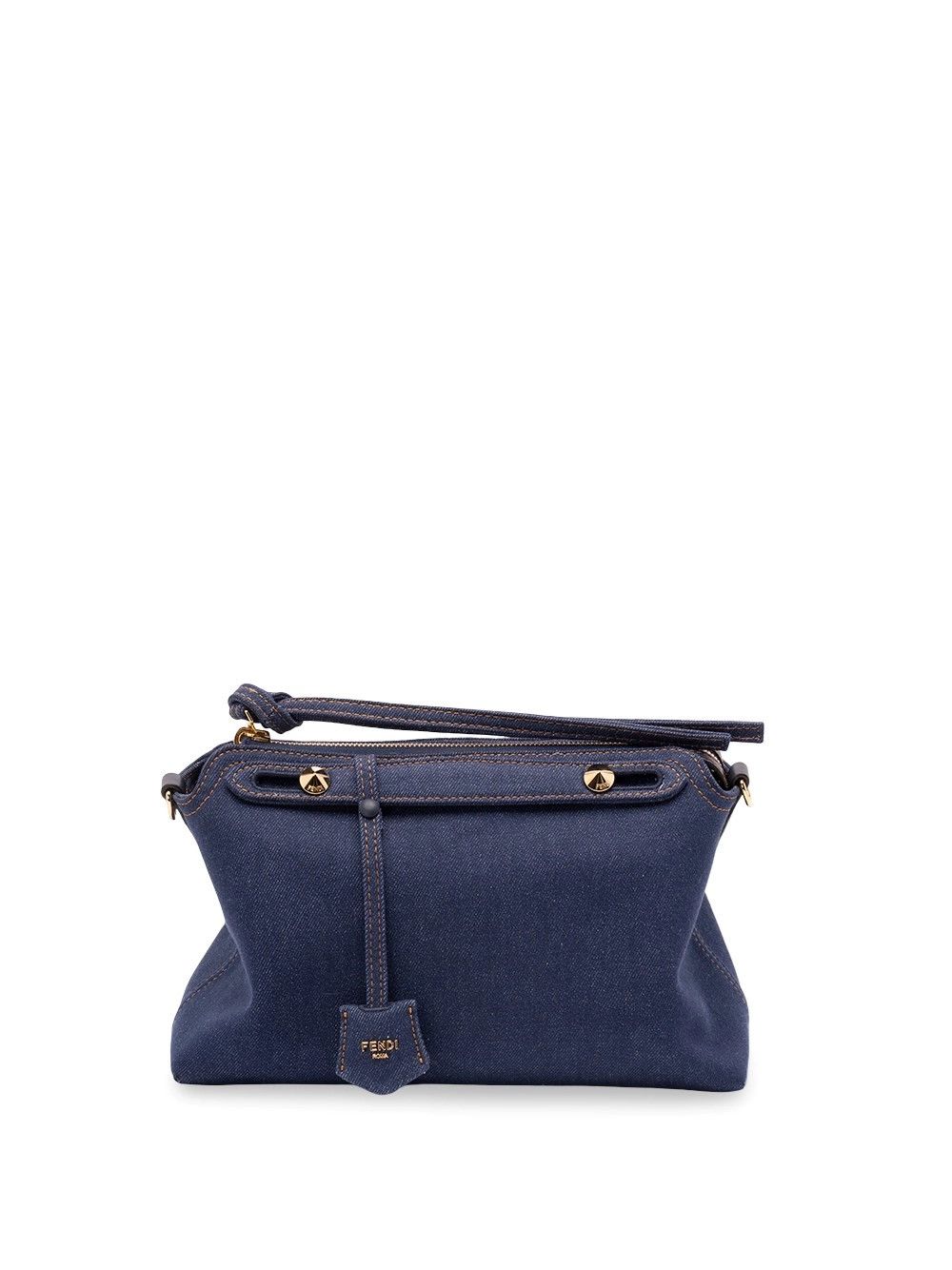 Fendi `By The Way` Denim Boston Bag Size ONE SIZE - 1 Thumbnail