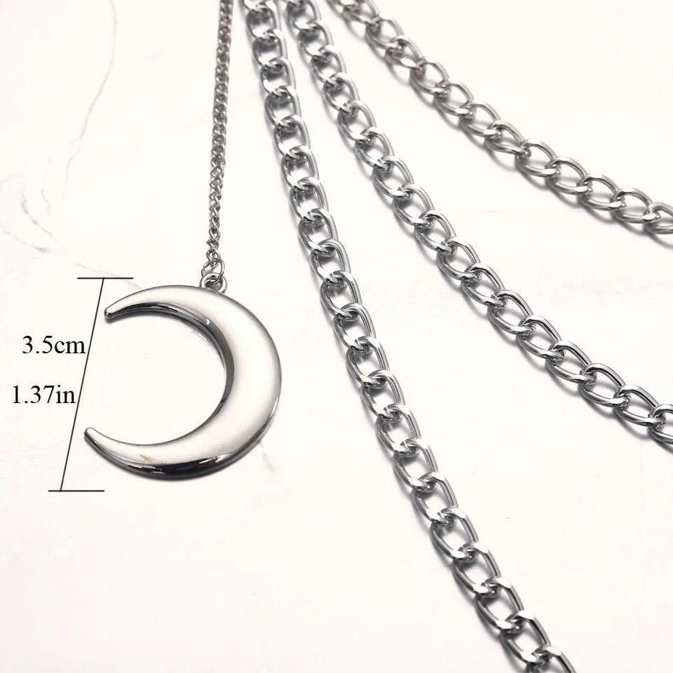 Jewelry Triple Layer Croissant Pant Chain Size ONE SIZE - 3 Thumbnail