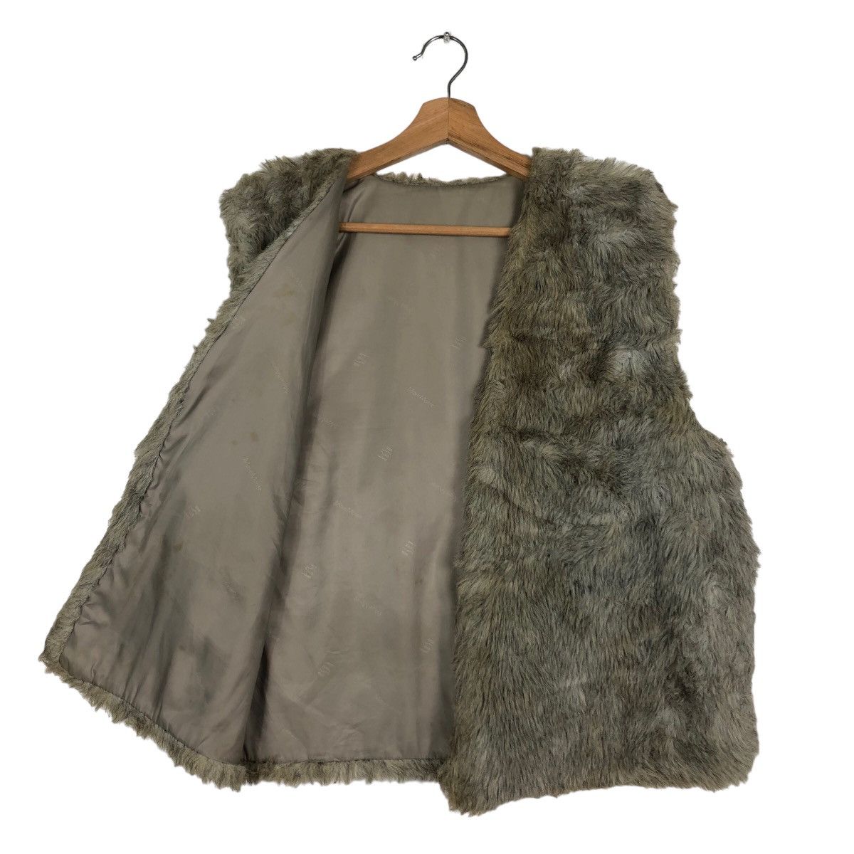 Japanese Brand Vintage Mohair Mink Fur Vest Tank Top Mare Monte Japan Made Size US M / EU 48-50 / 2 - 6 Thumbnail