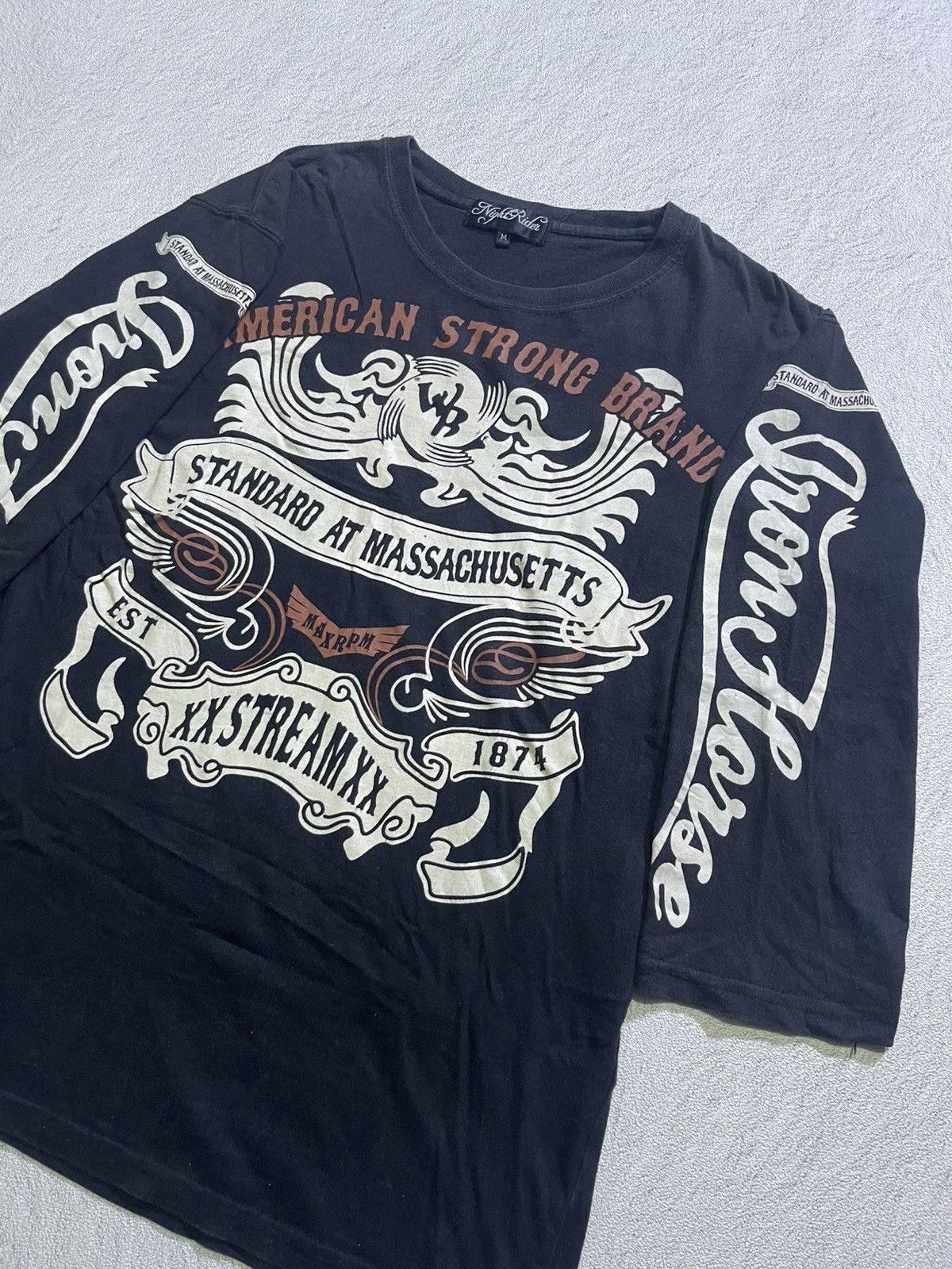 Hysteric Glamour Y2K NIGHT RIDER long tshirt vintage style Size US M / EU 48-50 / 2 - 3 Thumbnail
