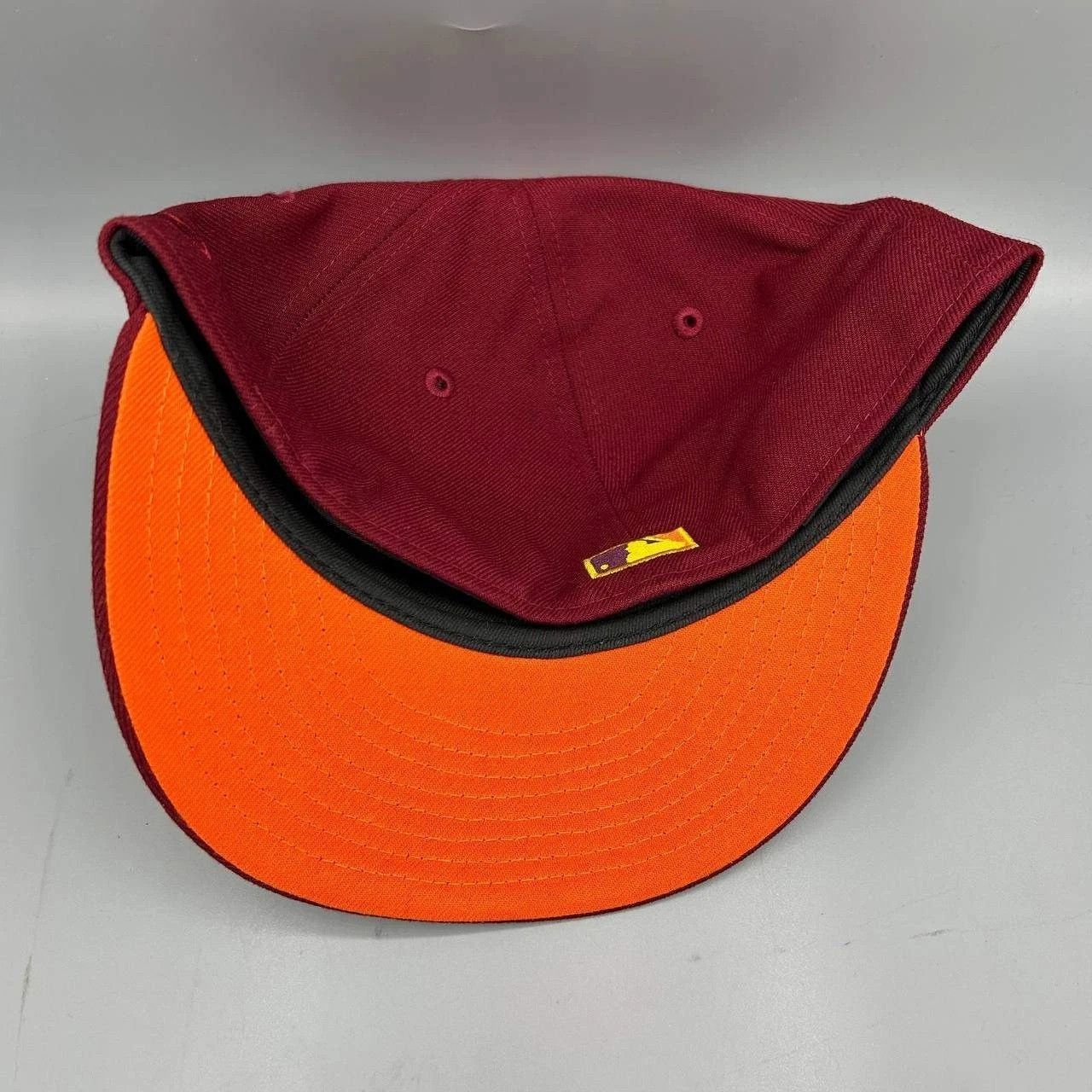 New Era Arizona Diamondbacks Hat Men 7 3/8 Red Orange MLB Fitted Cap Size ONE SIZE - 4 Thumbnail