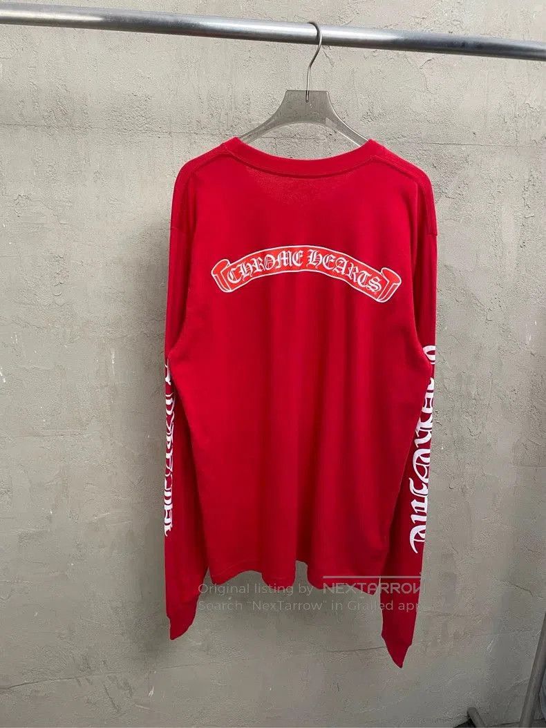 Chrome Hearts Chrome Hearts Vintage Red Long Sleeve T. Size US L / EU 52-54 / 3 - 2 Thumbnail