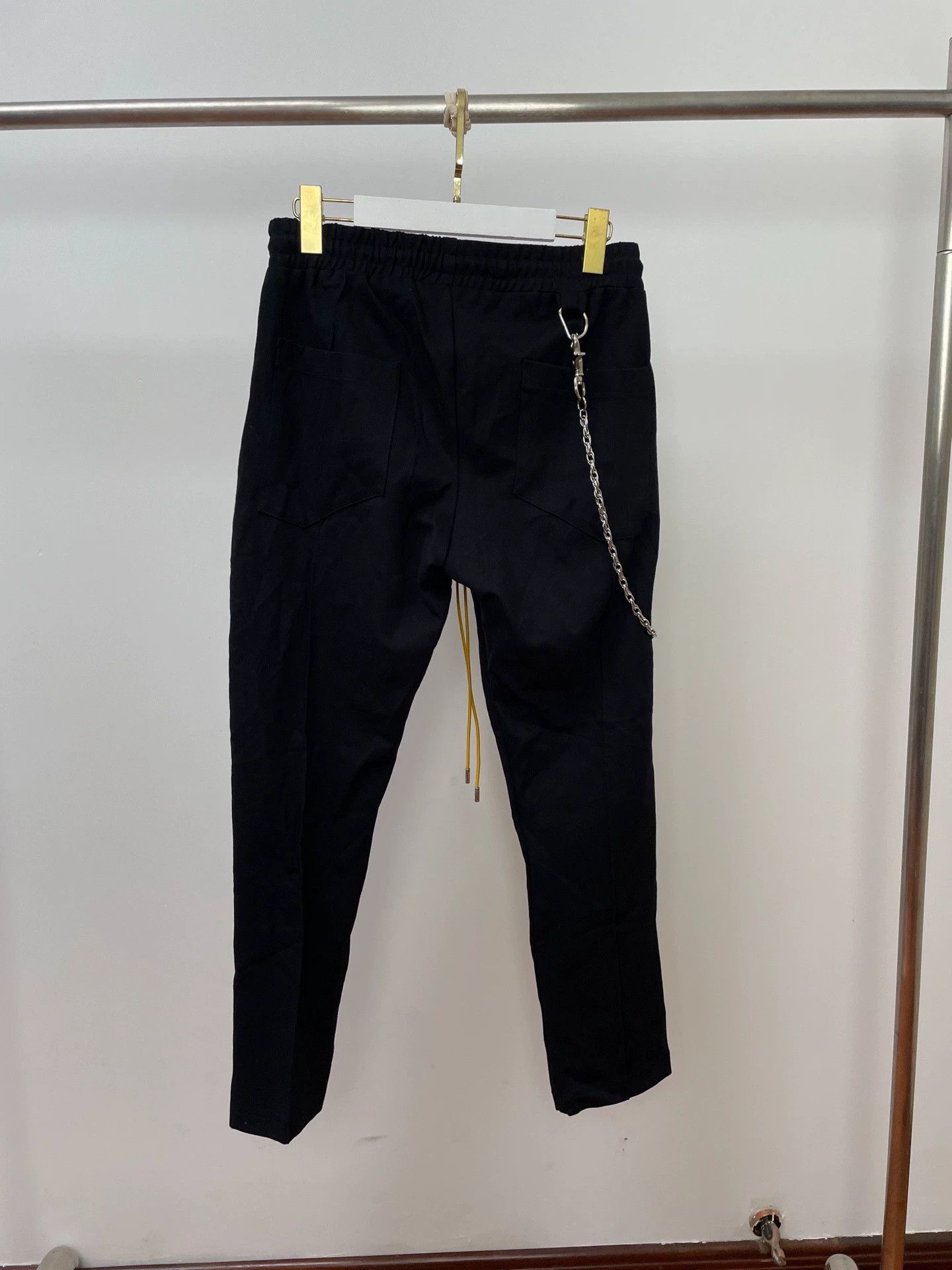 Song For The Mute Song for the Mute Black Yellow Rope Chain Pants M Size US 32 / EU 48 - 2 Thumbnail