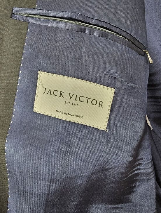 Jack Victor Jack Victor New York CT Black 3Sixty5 Superfine Wool Blazer Size 46R - 9 Thumbnail